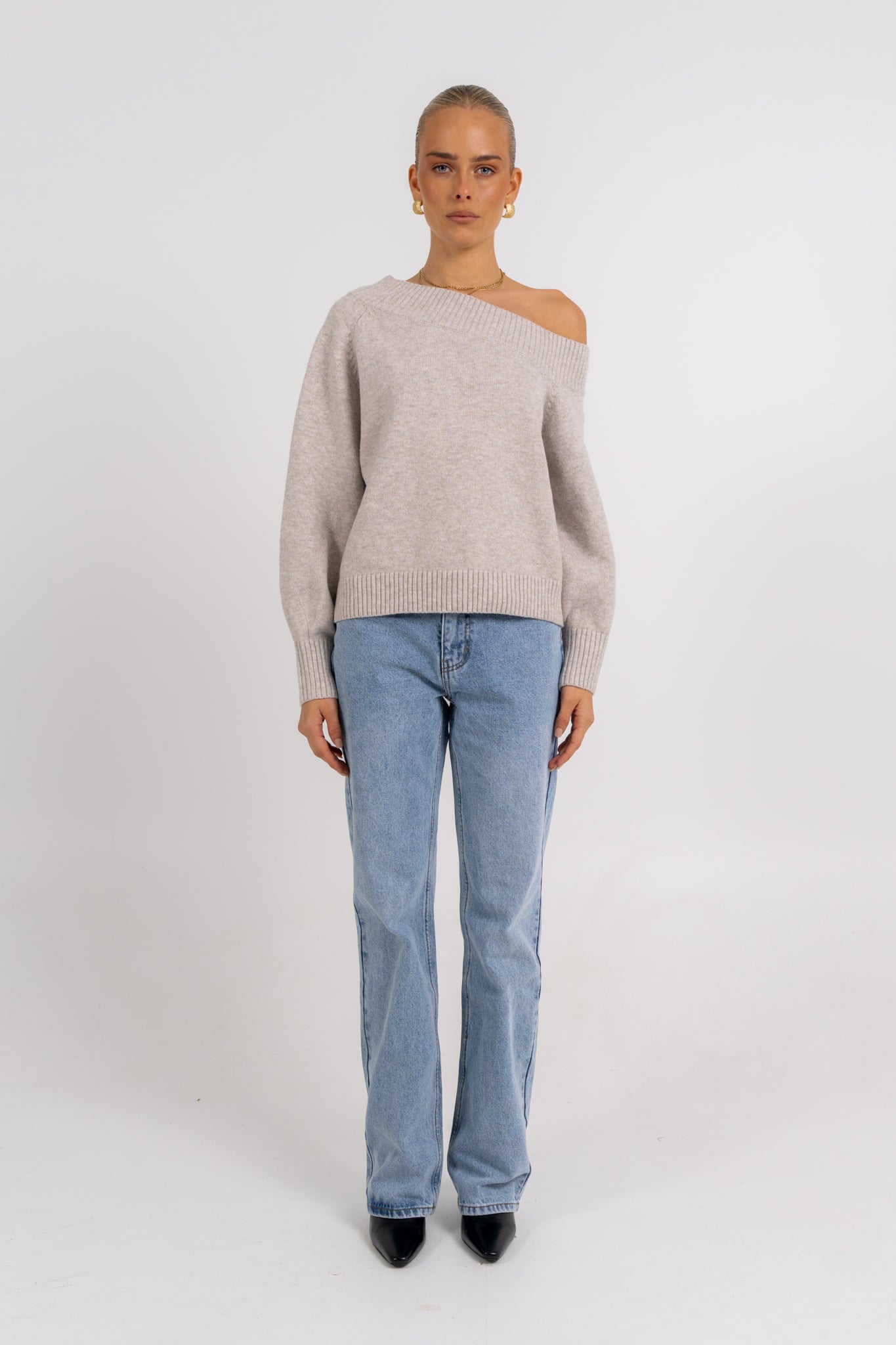 Omerson Jumper Oatmeal Marle