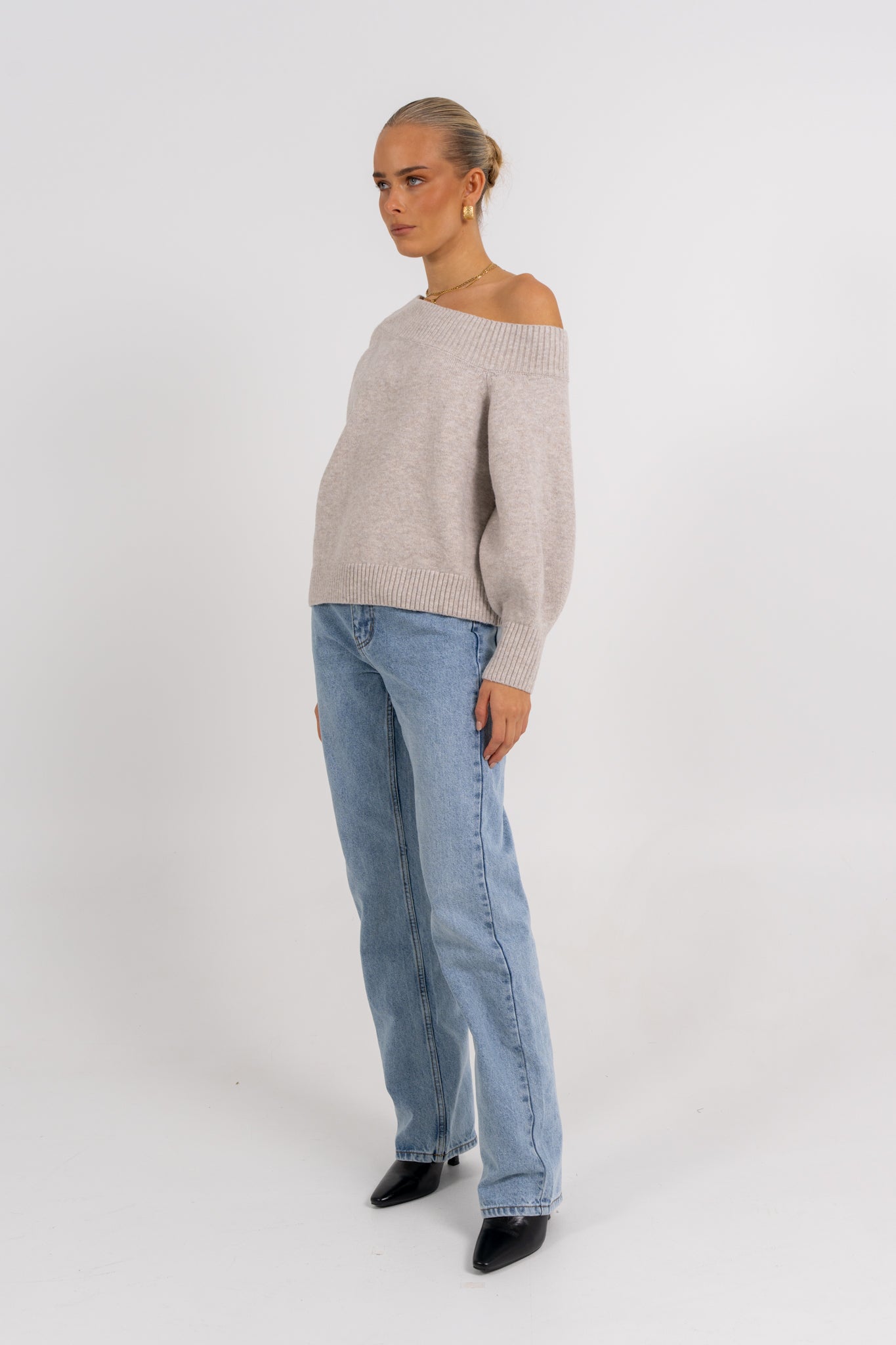 Omerson Jumper Oatmeal Marle