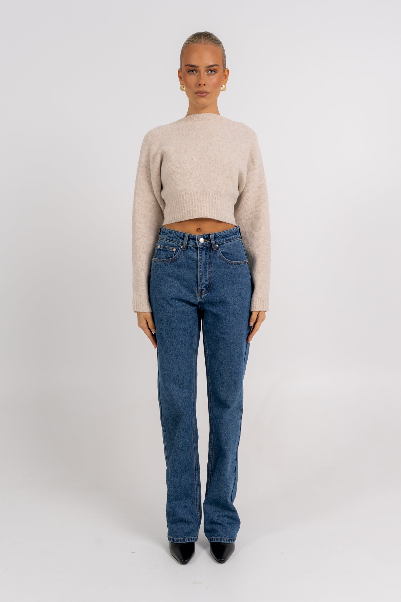 Sorrento Knit Jumper Oat Marle