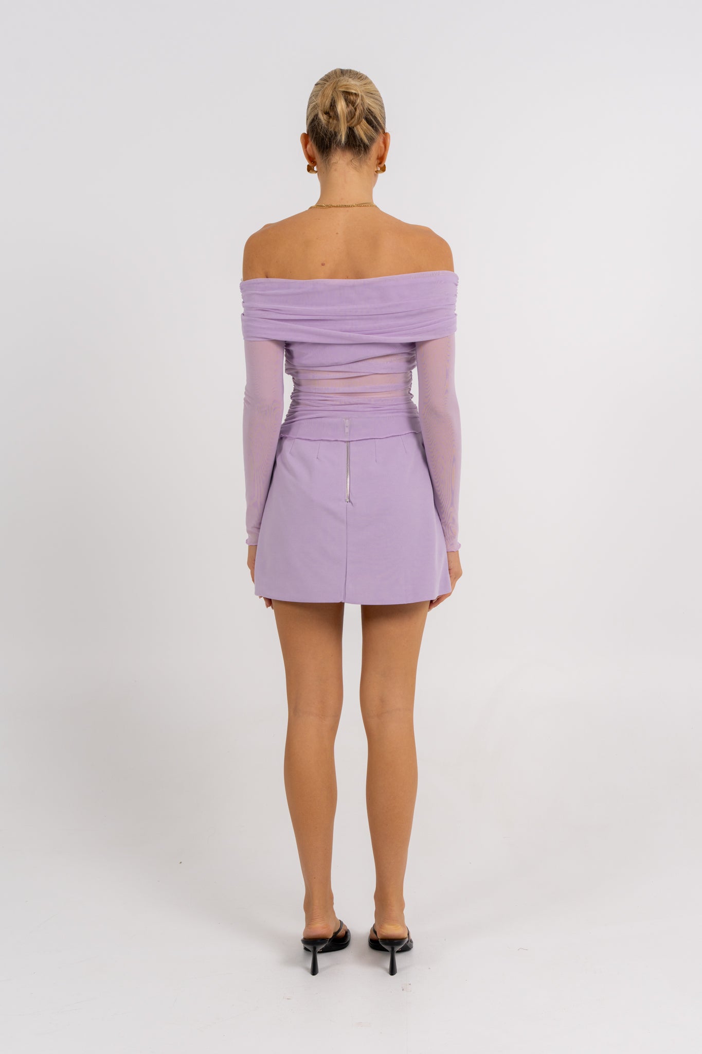 Azrah Mini Skirt Lilac