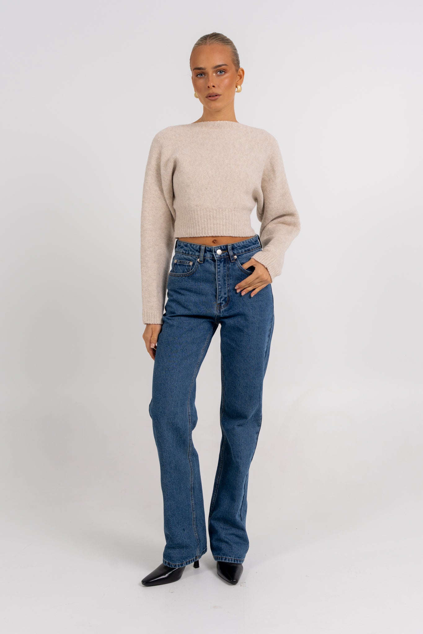 Sorrento Knit Jumper Oat Marle