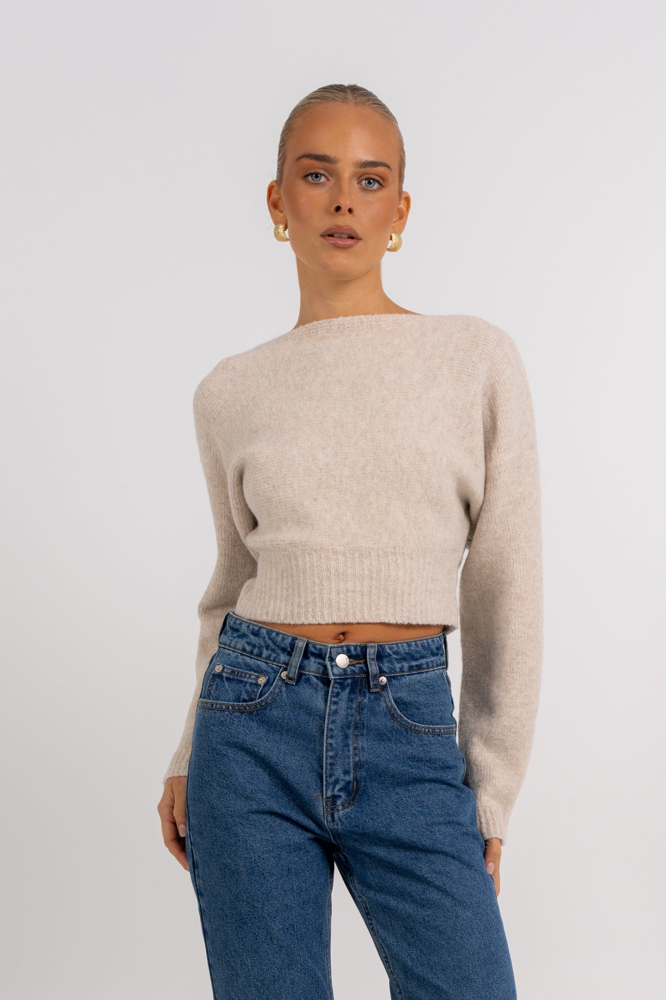 Sorrento Knit Jumper Oat Marle