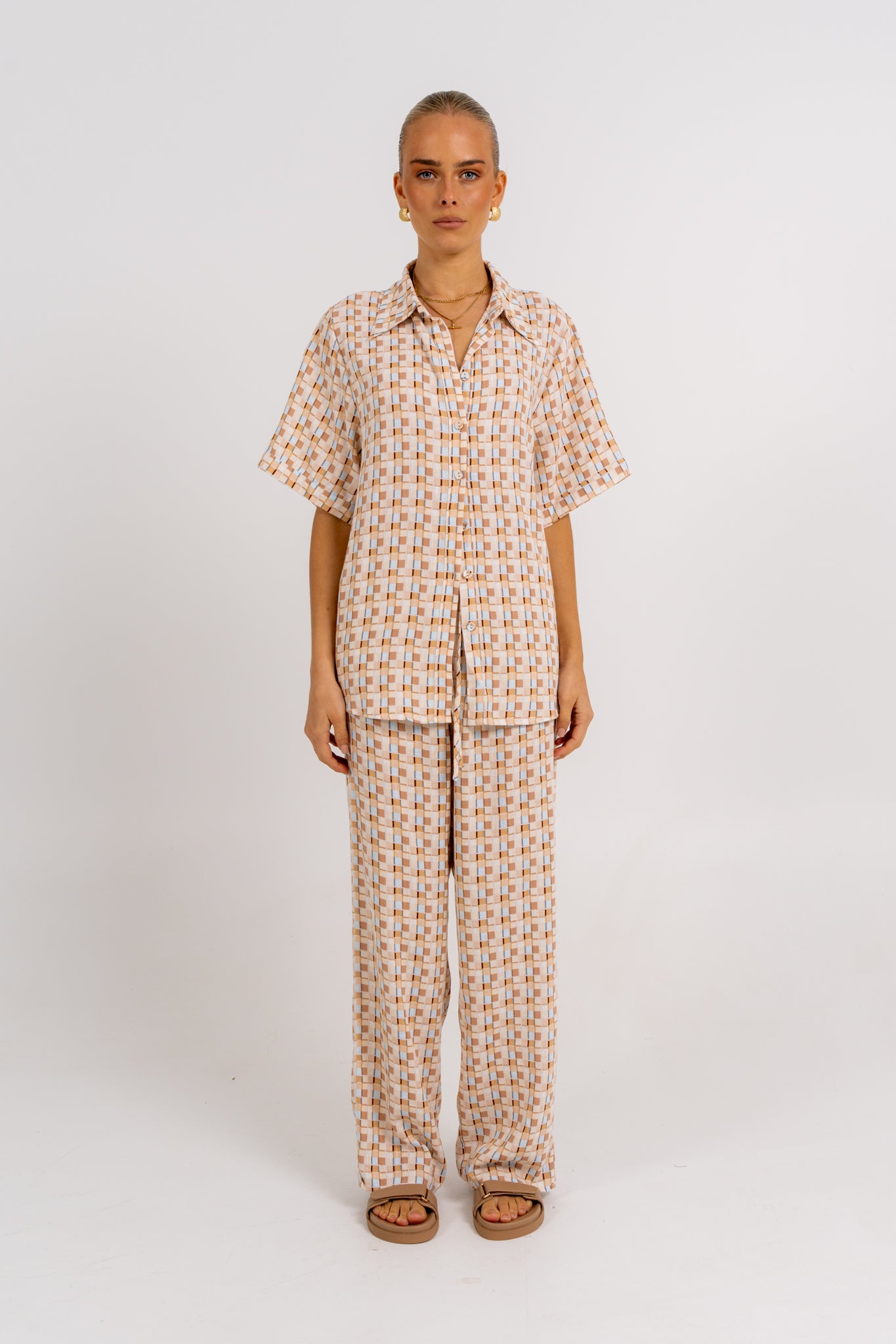 Rylie Set Beige Check