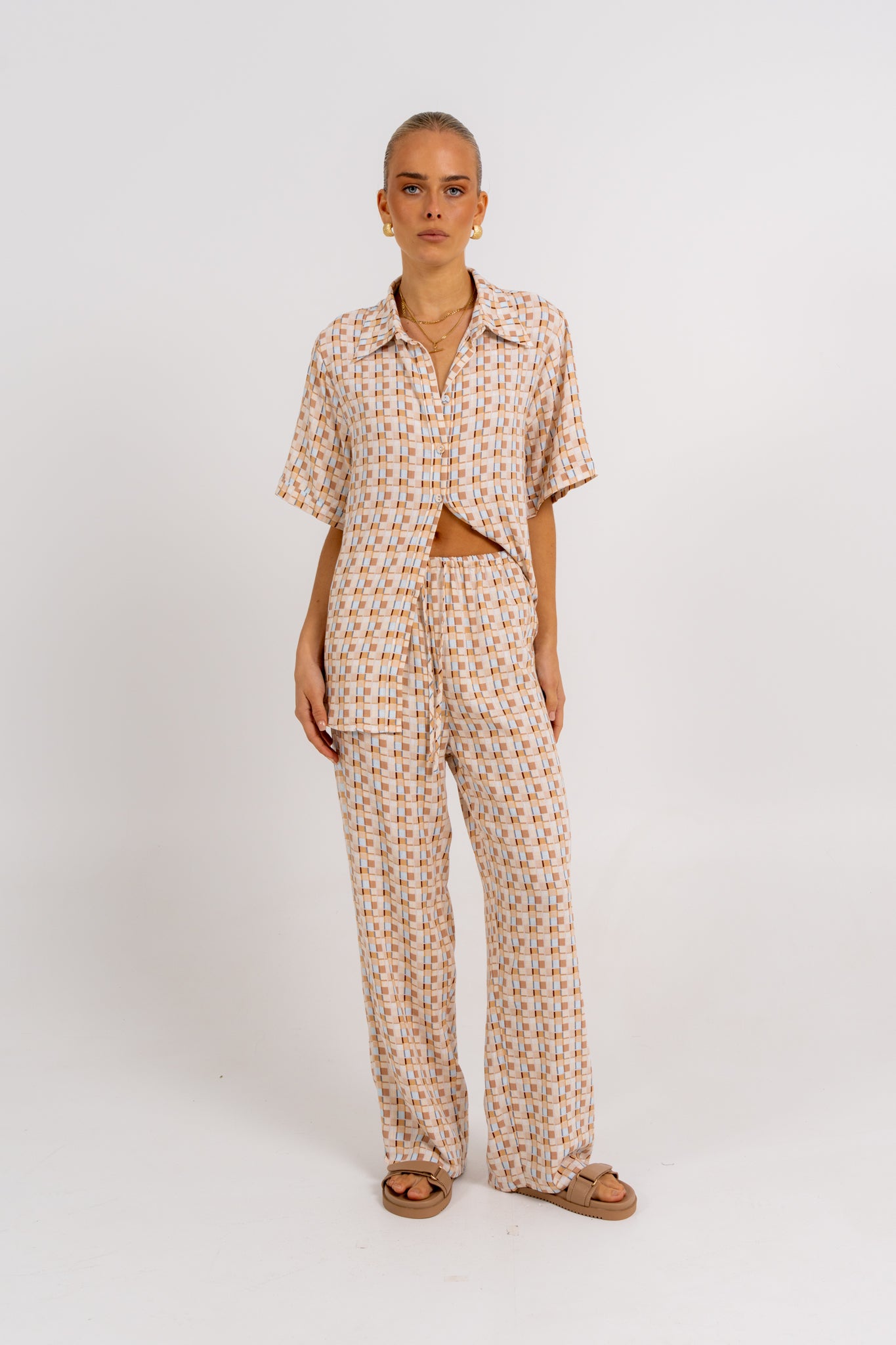 Rylie Set Beige Check