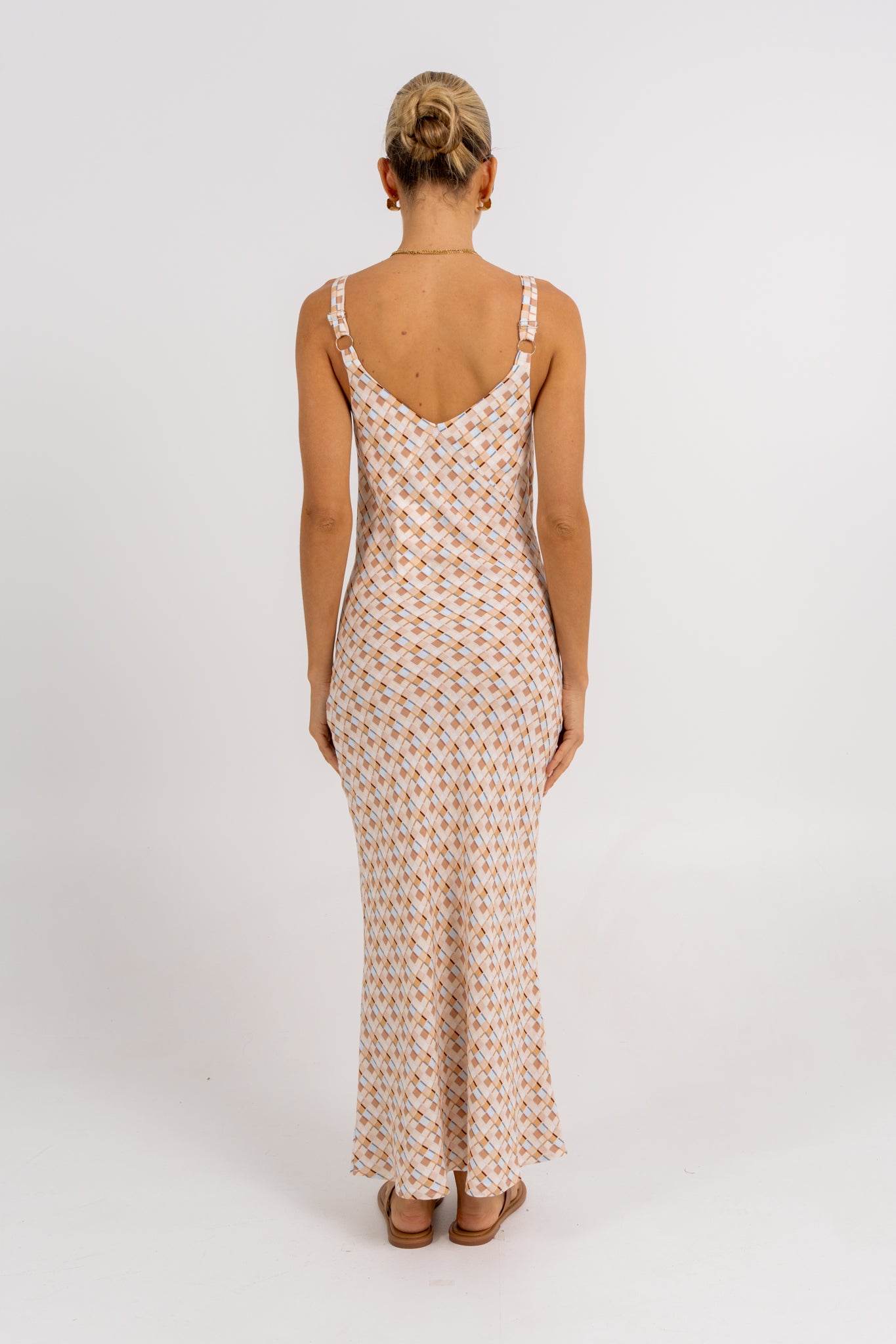 Giro Dress Beige Check