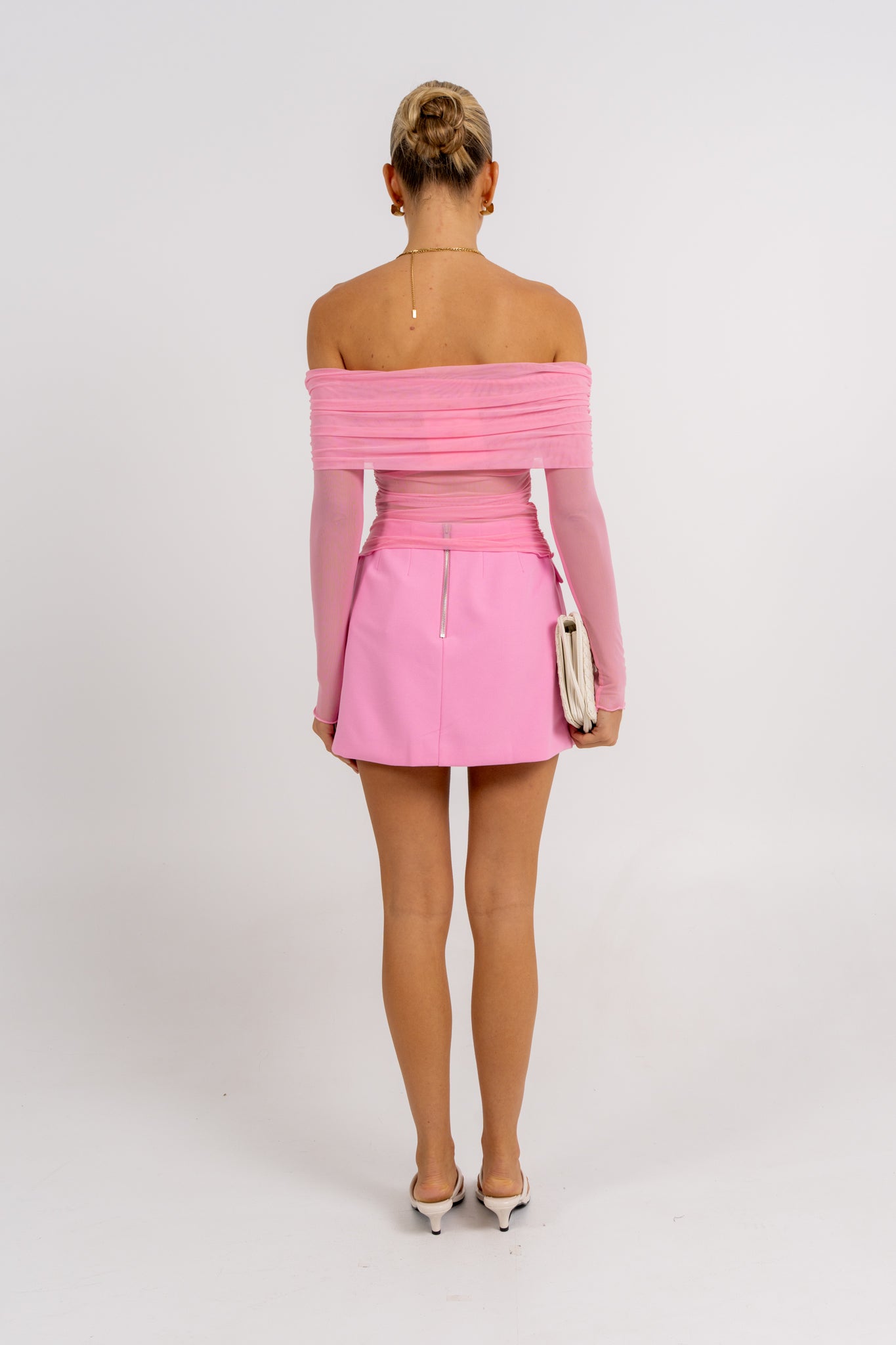 Azrah Mini Skirt Pink