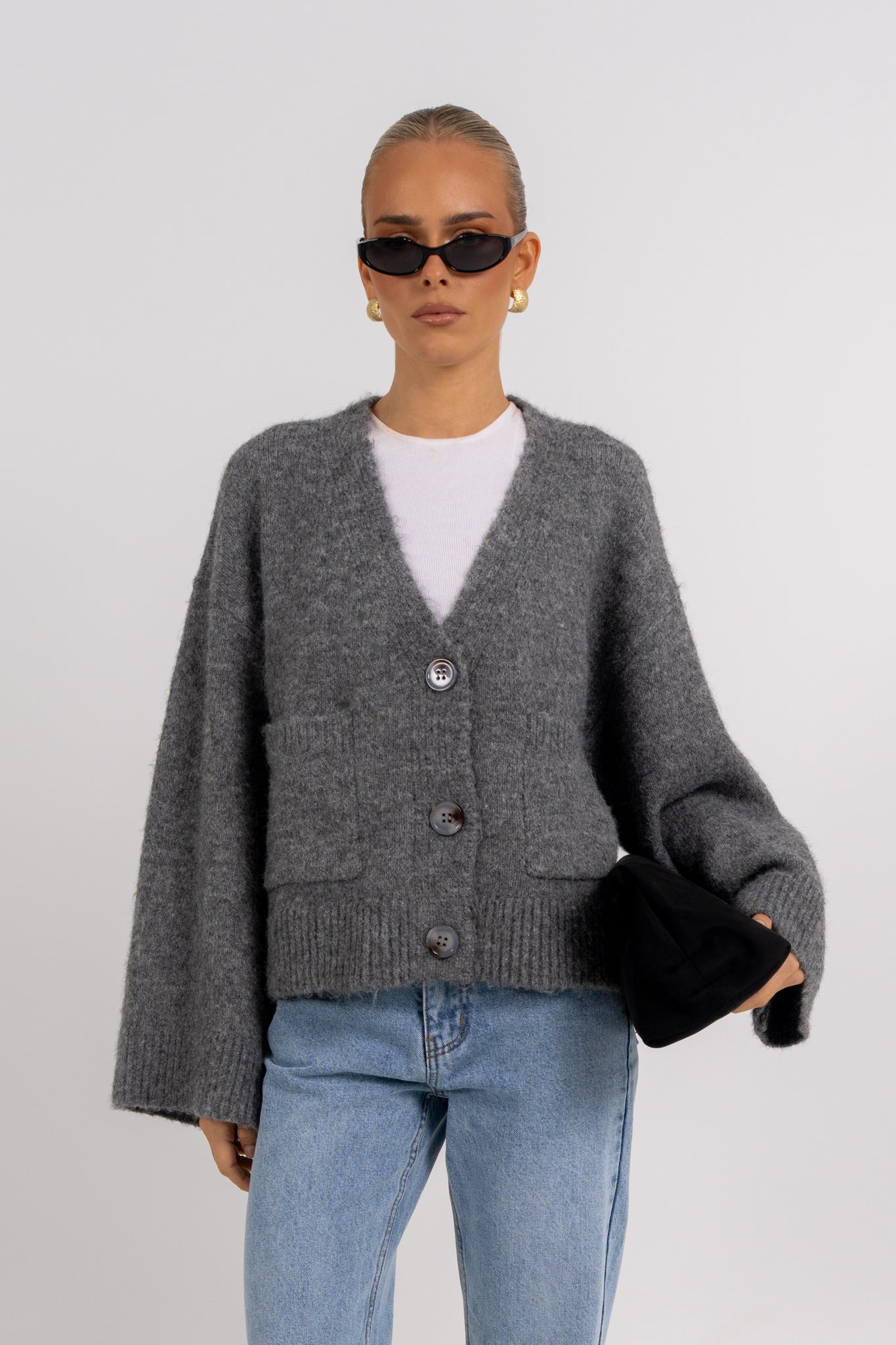 Imogen Cardigan Charcoal