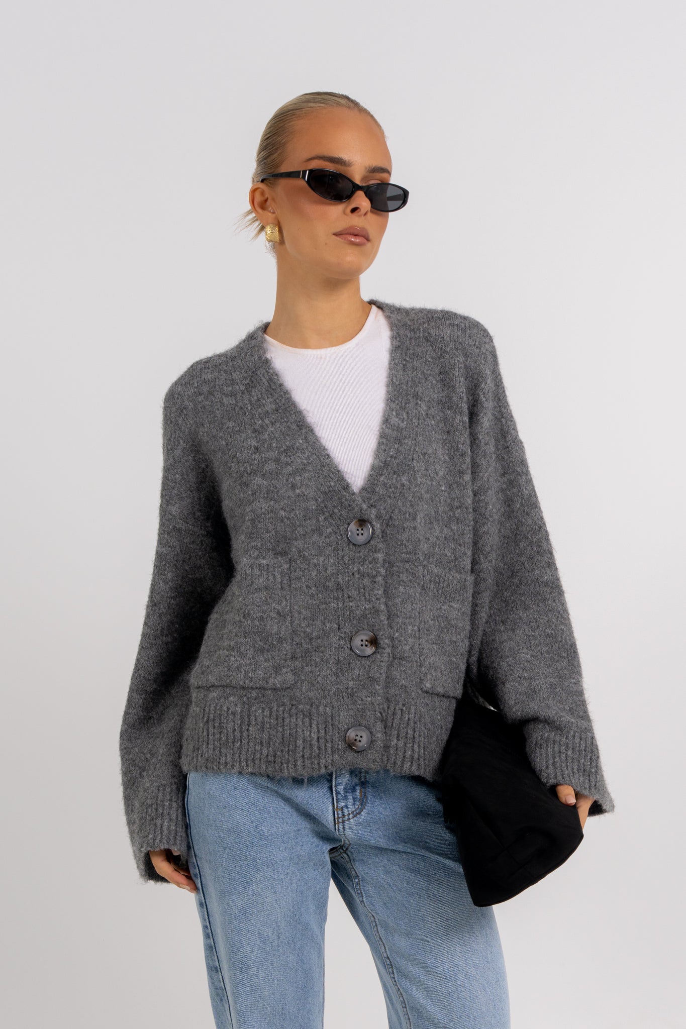 Imogen Cardigan Charcoal