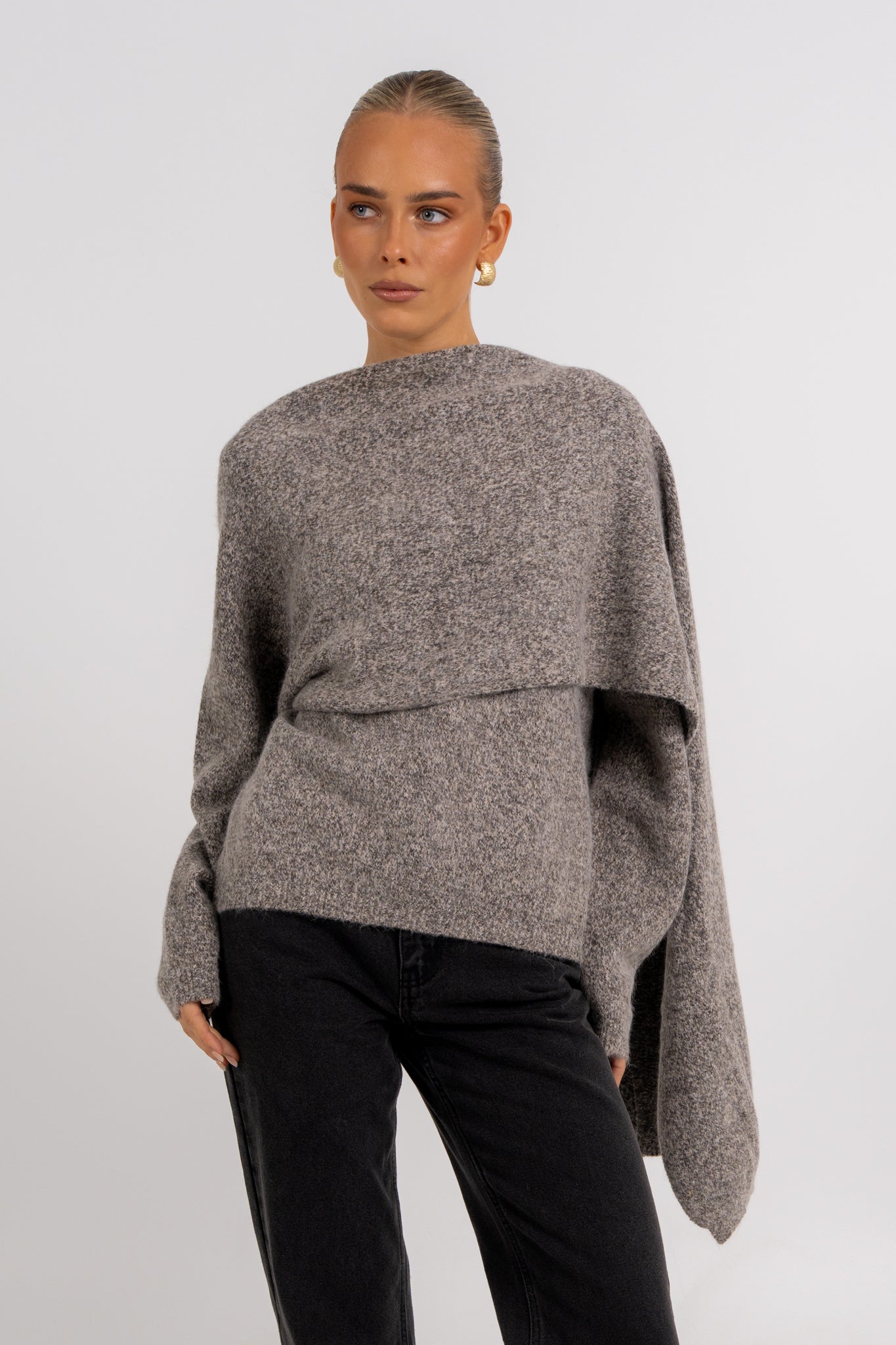 Filip Knit Grey Marle