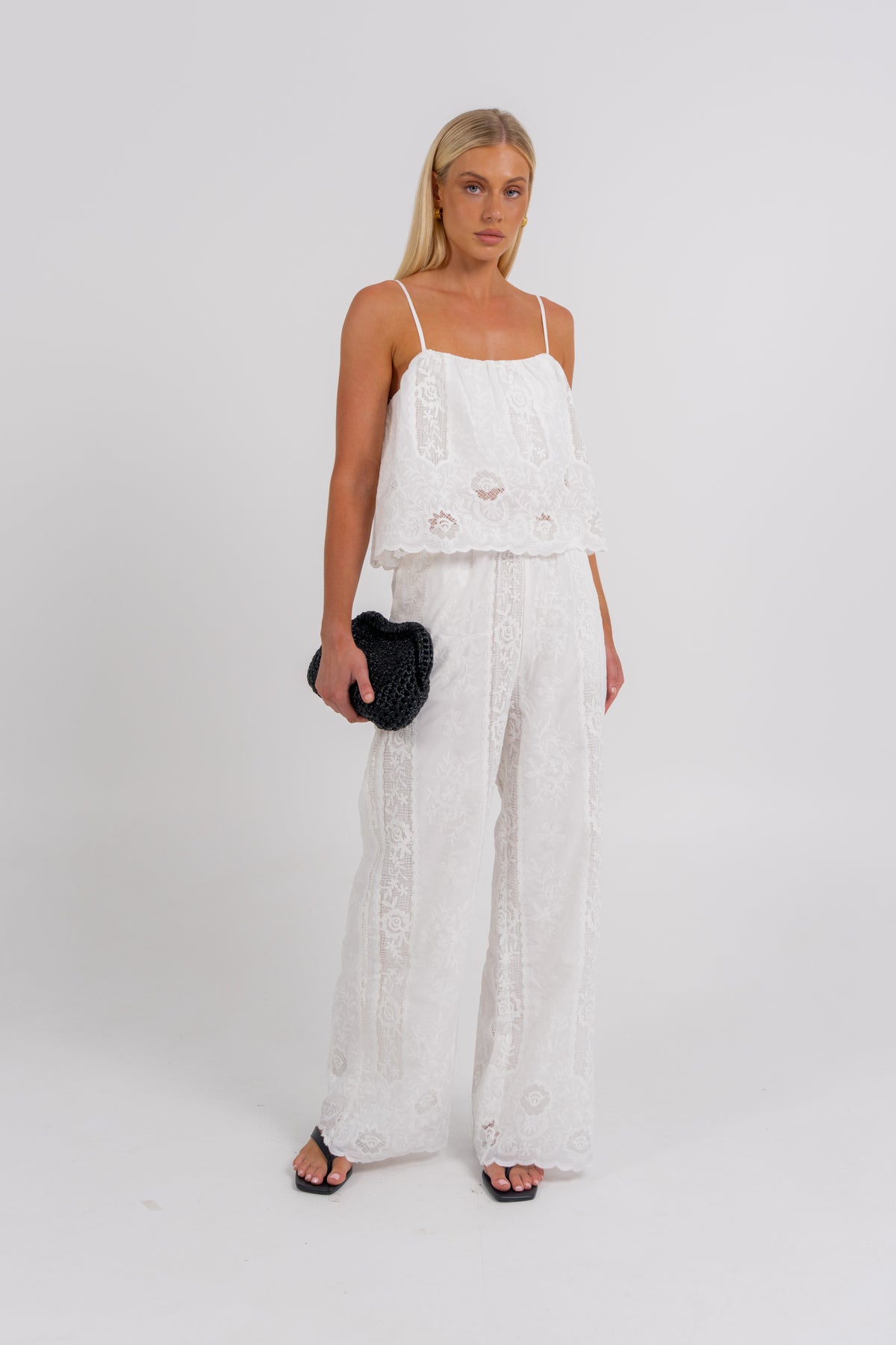 Brooklyn Lace Set White