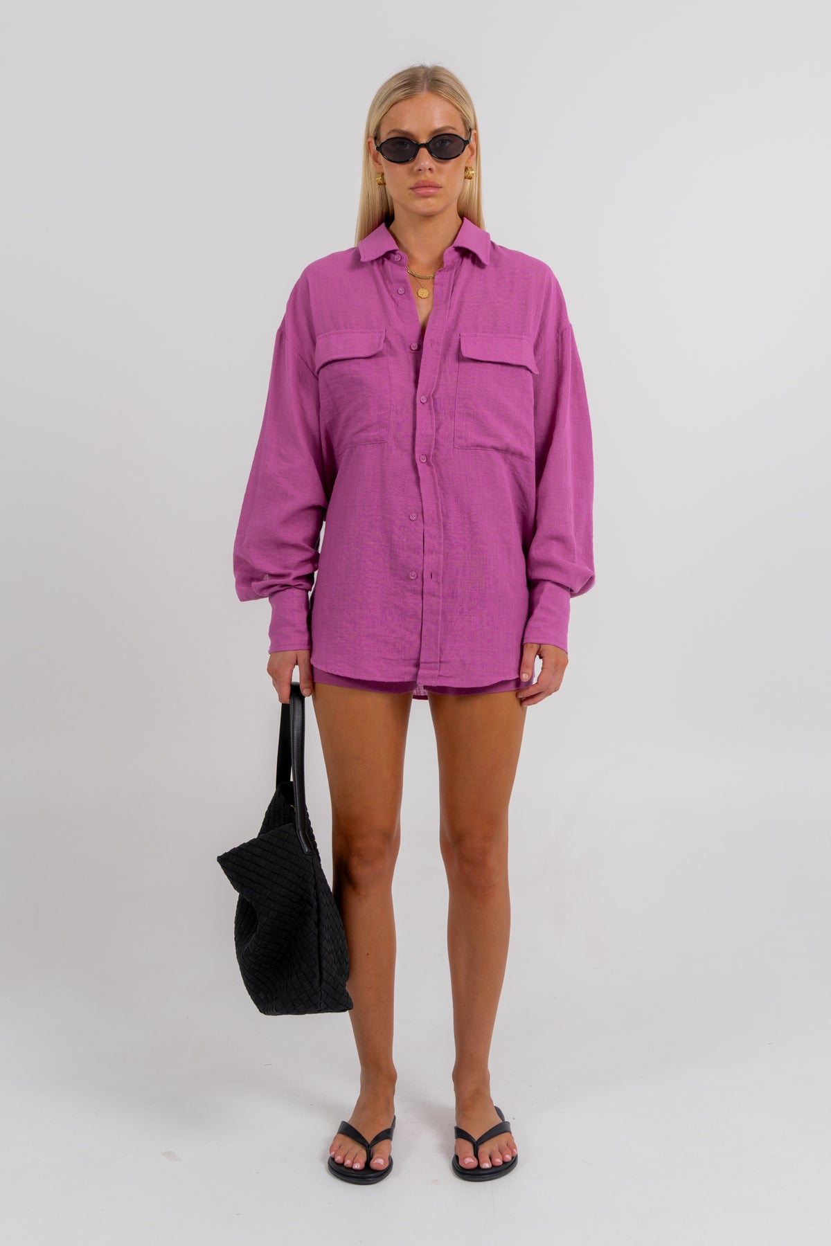 Rosette Shirt Magenta