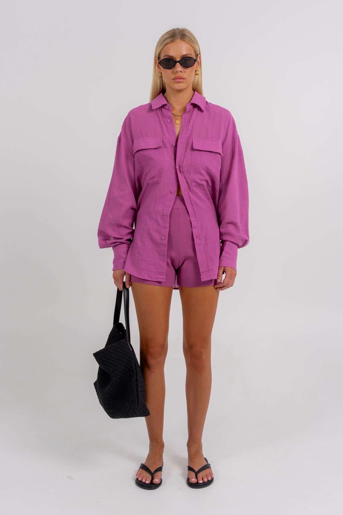 Rosette Shirt Magenta