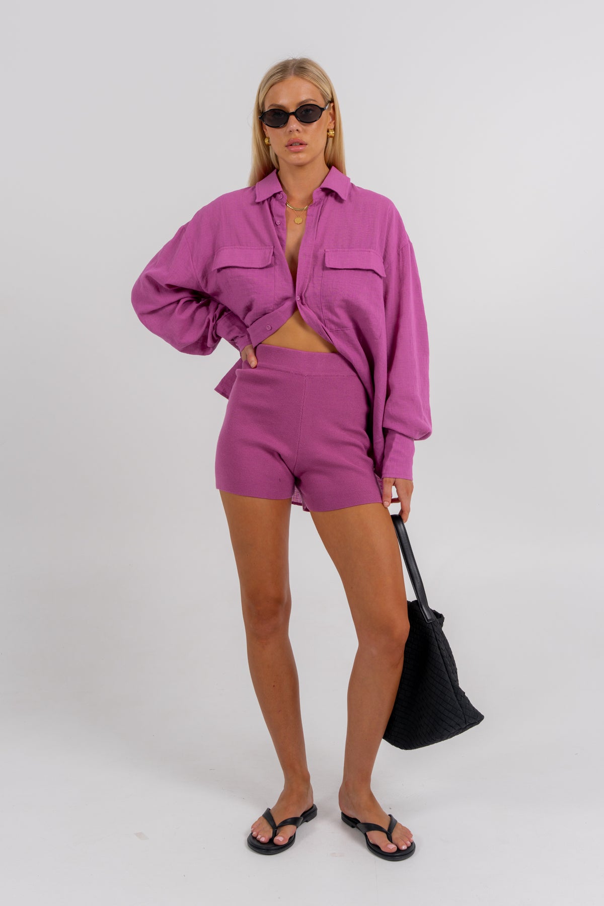 Rosette Shirt Magenta