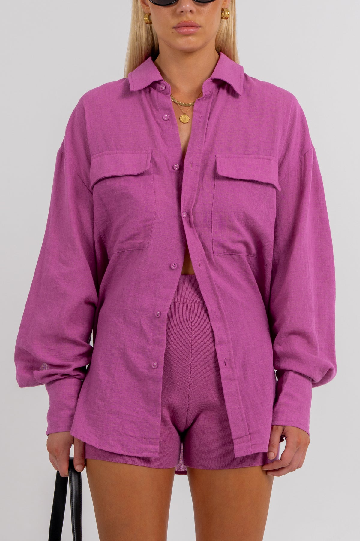 Rosette Shirt Magenta