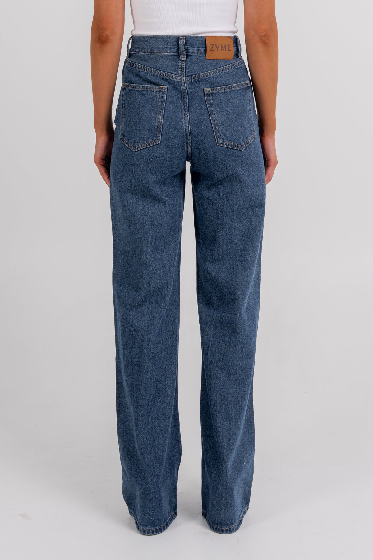 Carissa Wide Leg Jeans Classic Blue