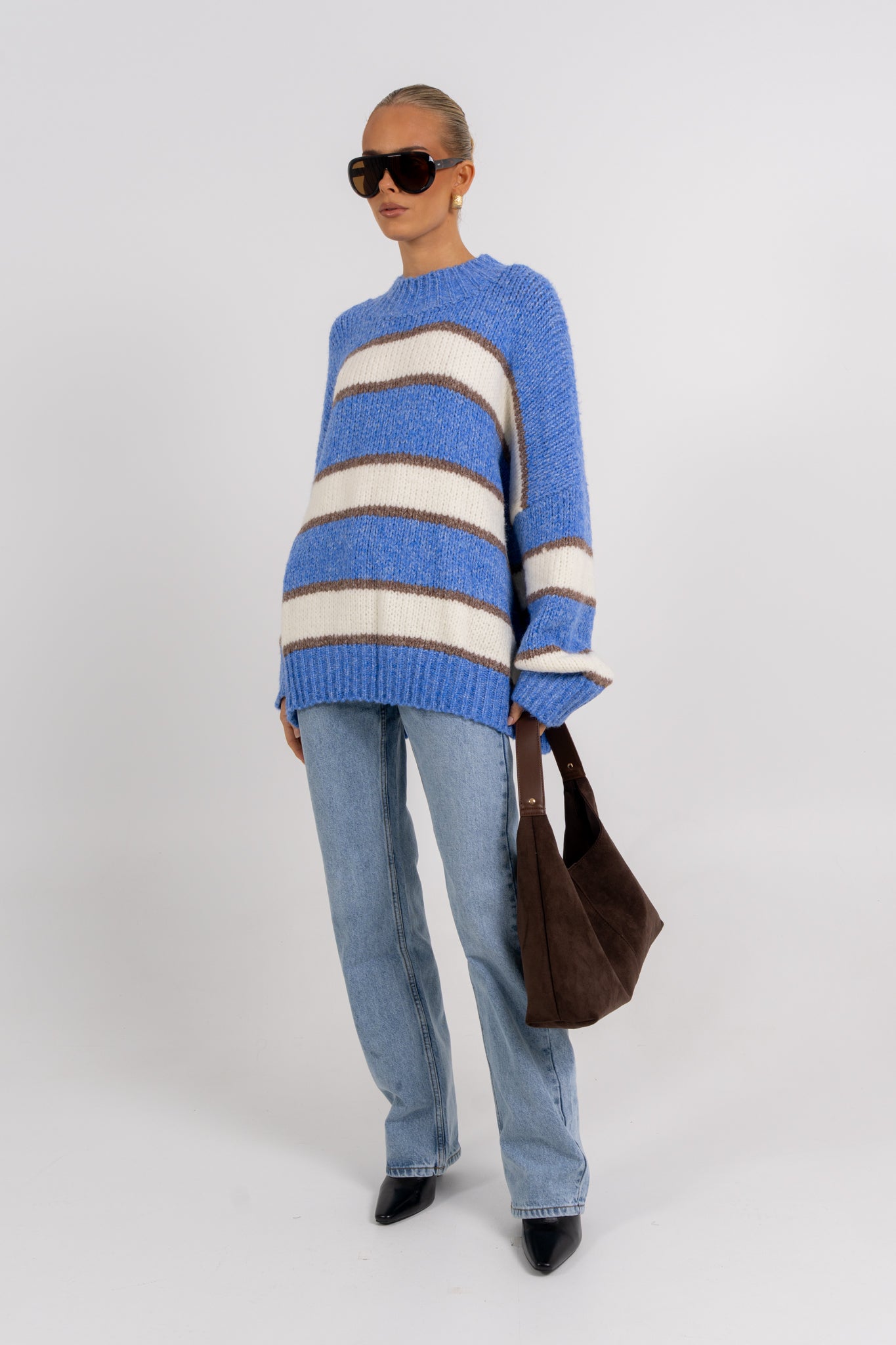 Ena Knit Jumper Blue