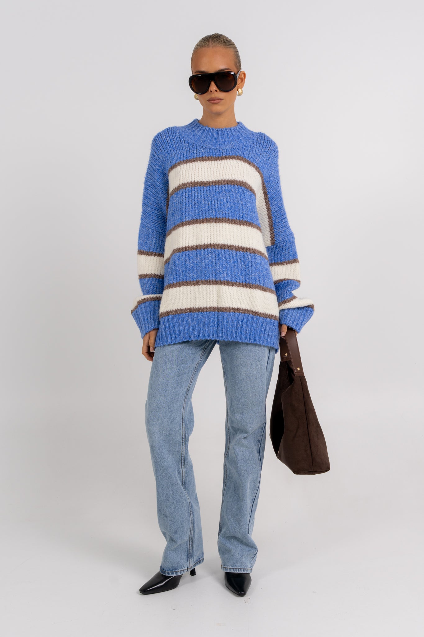 Ena Knit Jumper Blue