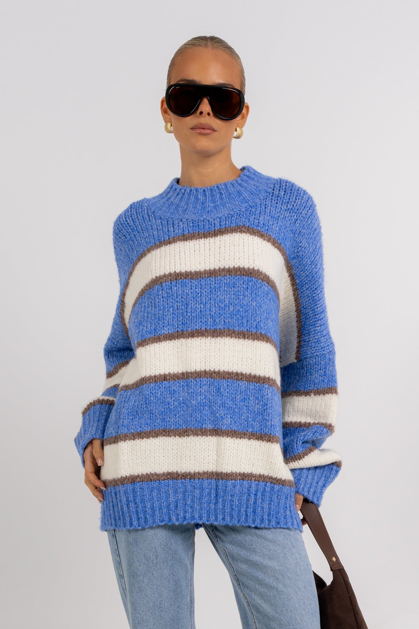 Ena Knit Jumper Blue