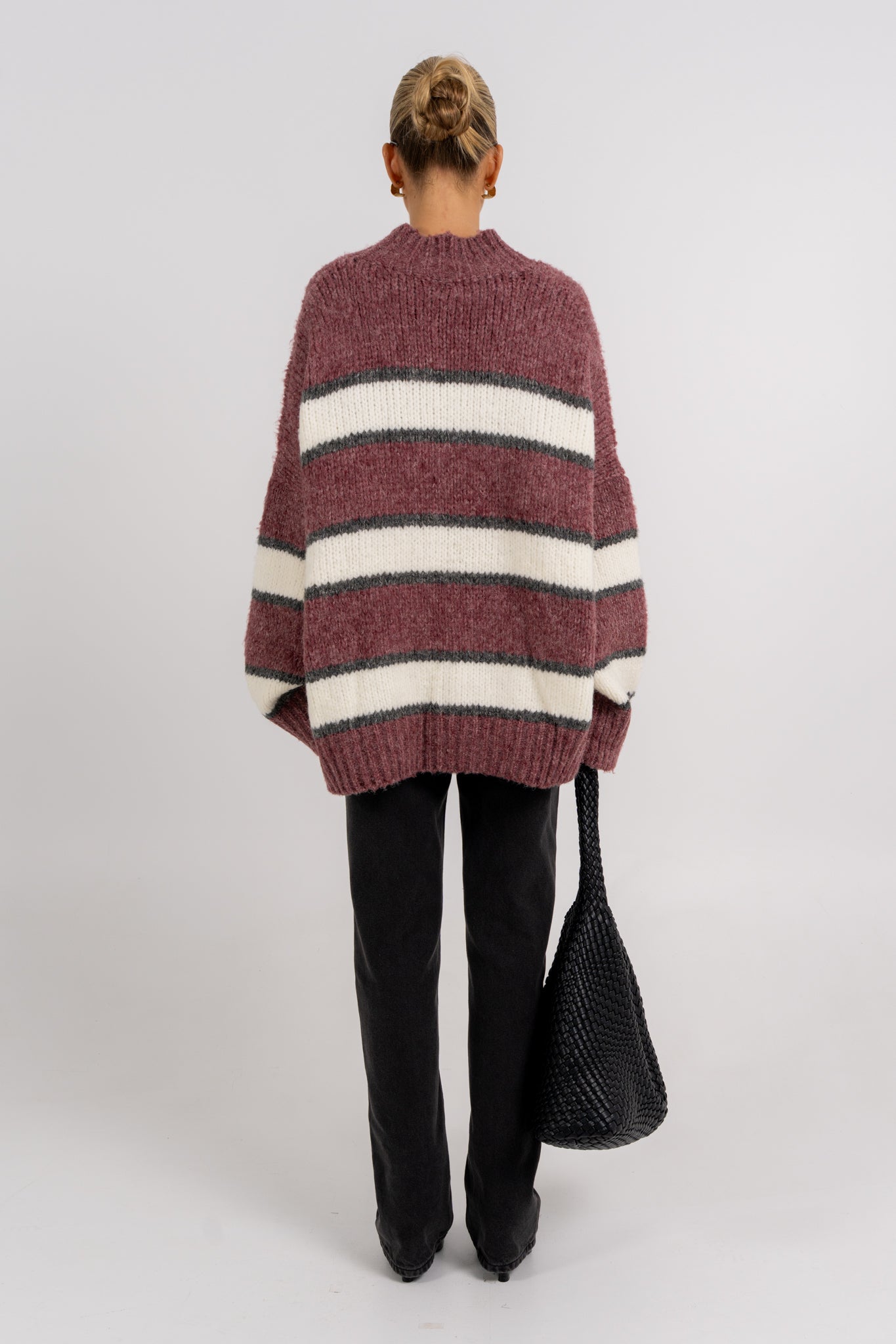 Ena Knit Jumper Burgundy