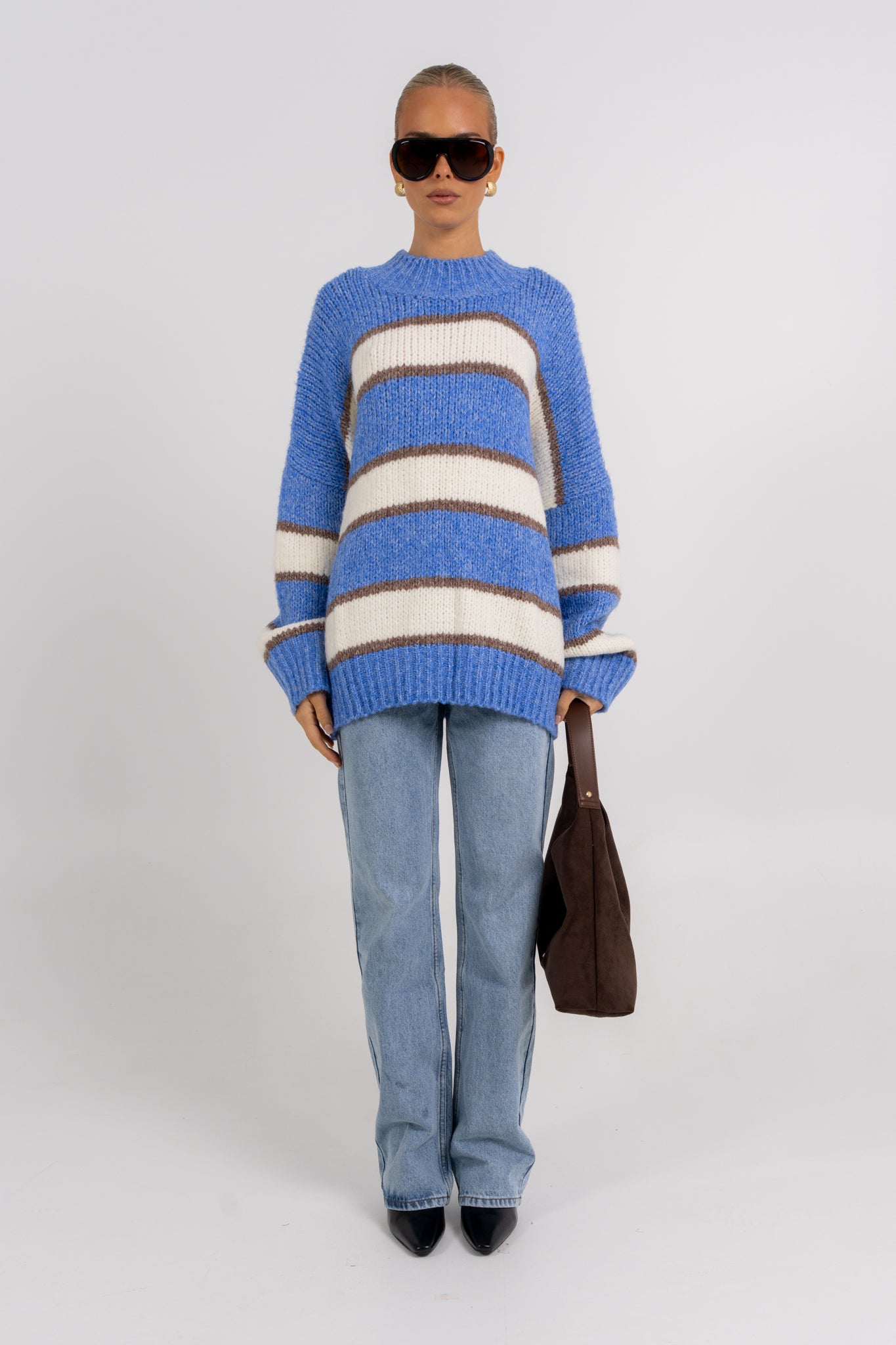 Ena Knit Jumper Blue