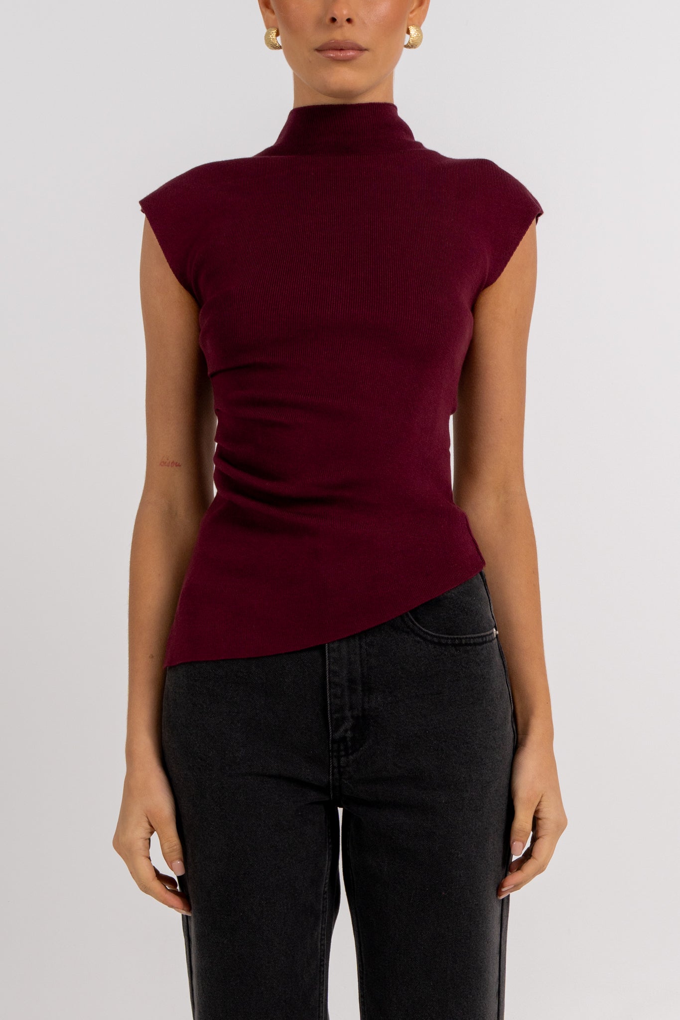 Tahmina Top Burgundy