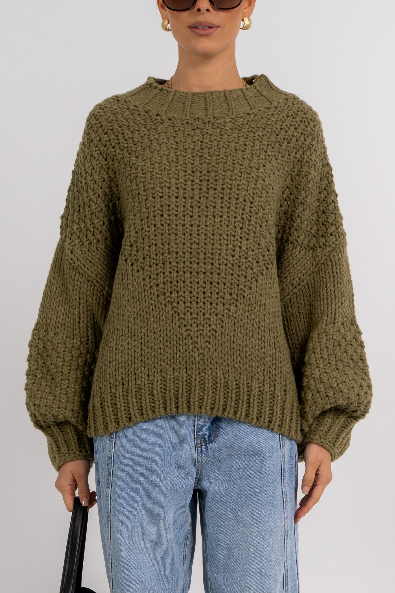 Falla Knit Jumper Khaki
