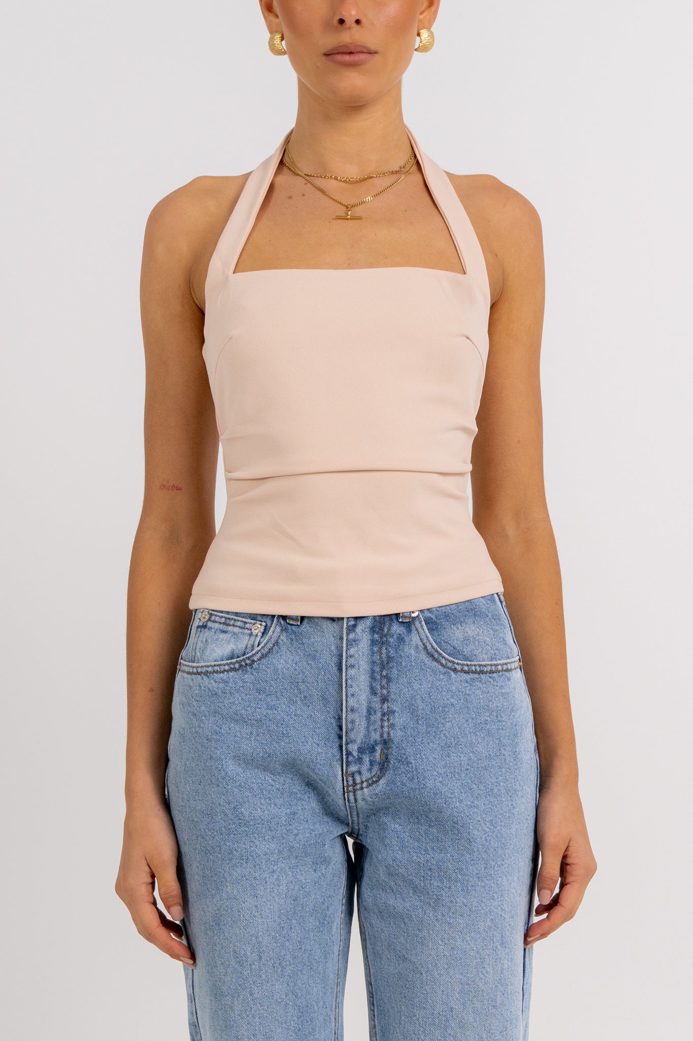 Rilee Halter Top Bone