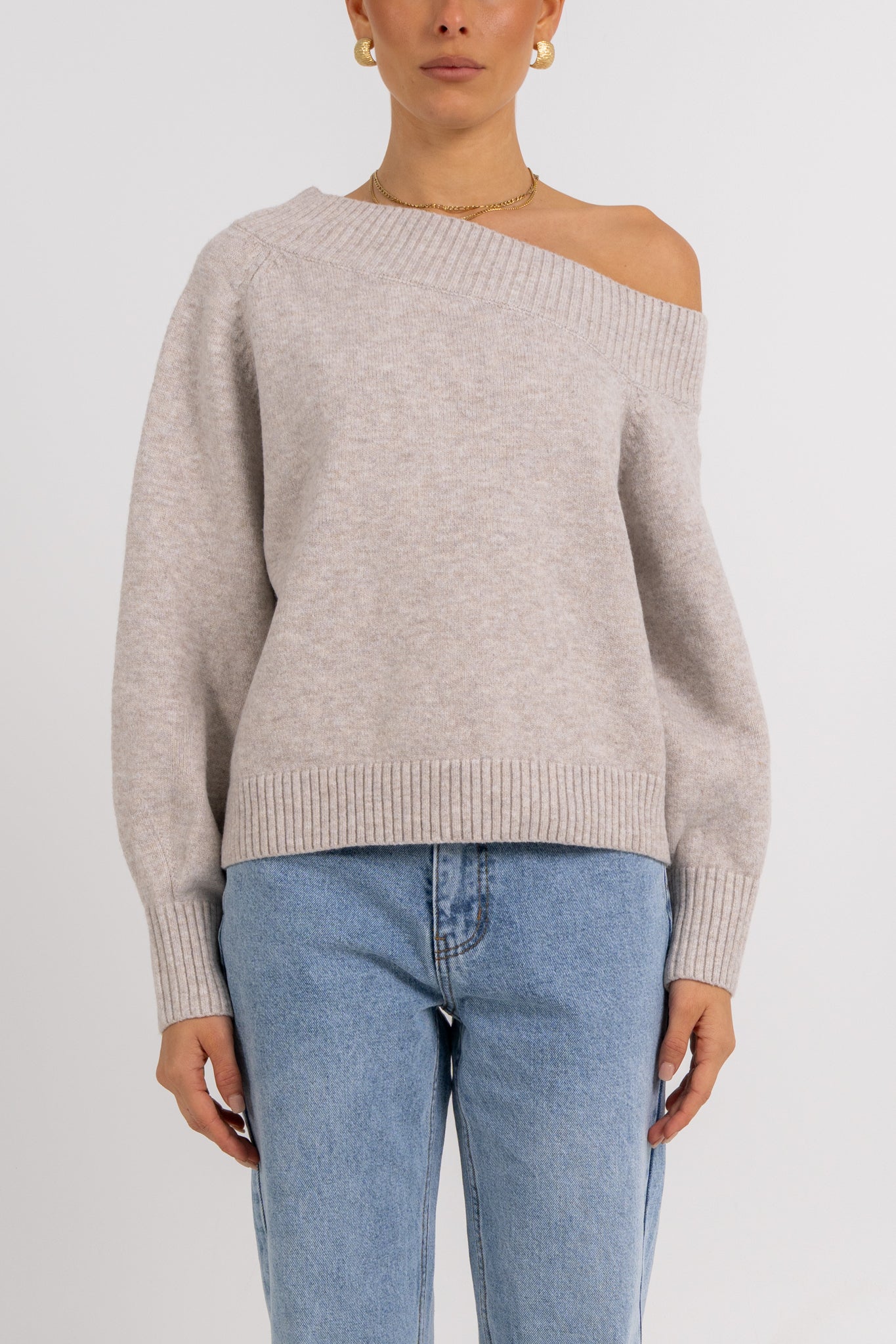 Omerson Jumper Oatmeal Marle
