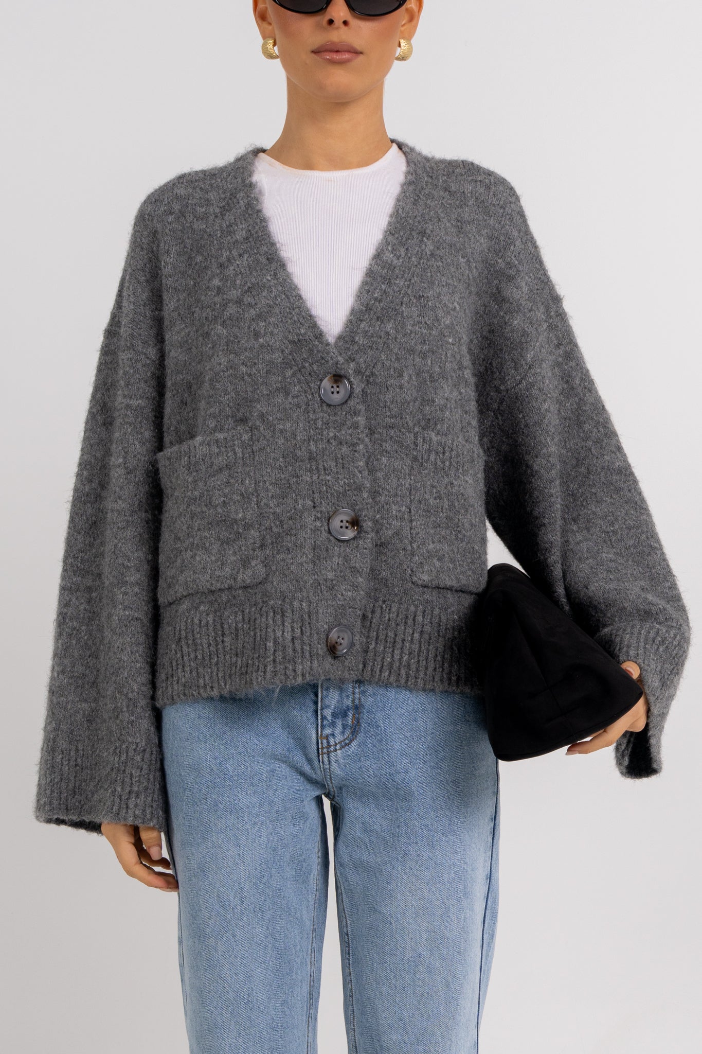 Imogen Cardigan Charcoal