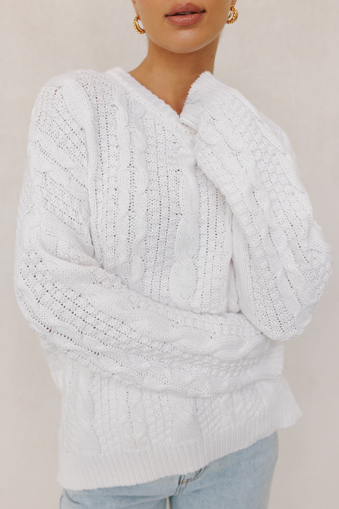 Madrid Knit White