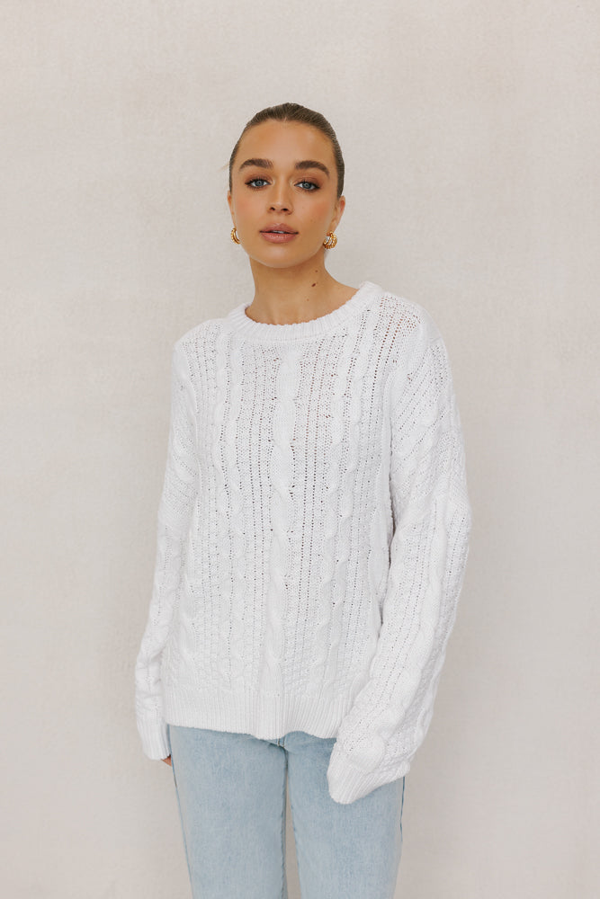 Madrid Knit White