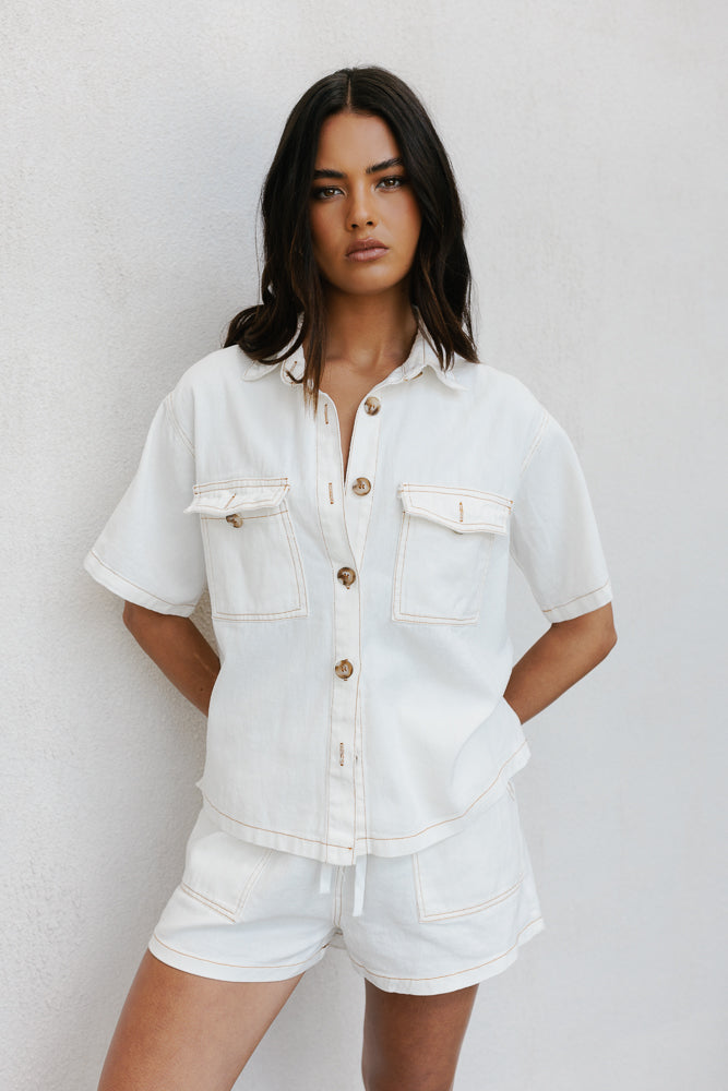 Brittanie Set Ivory Denim