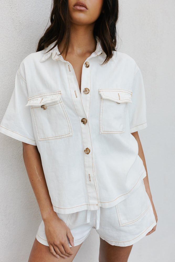 Brittanie Set Ivory Denim