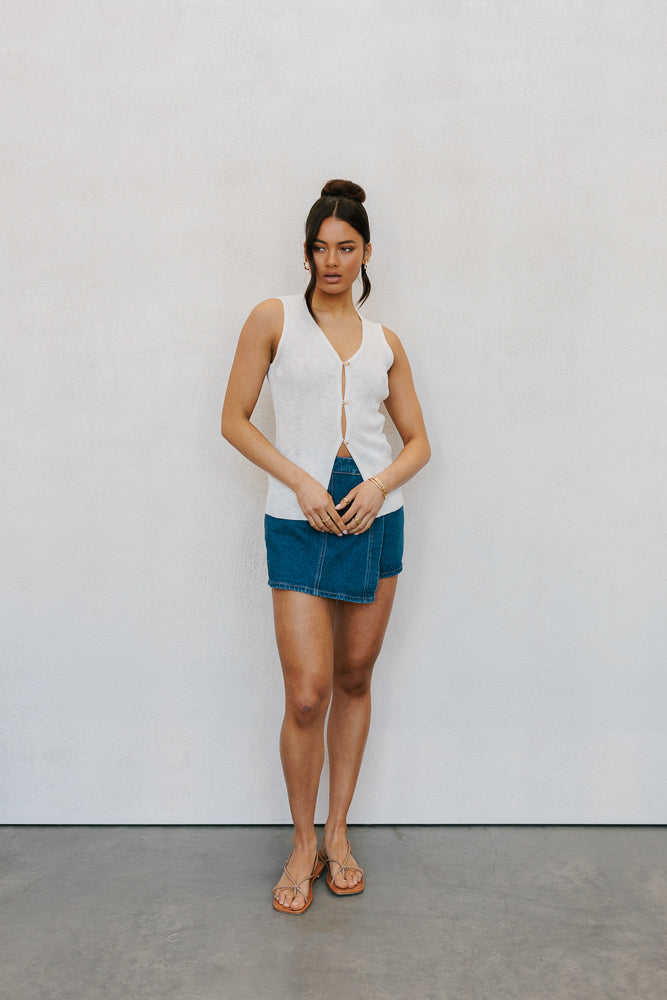 Wilkinson Knit Vest - White