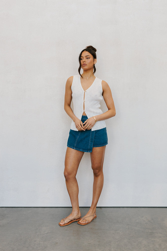 Wilkinson Knit Vest - White