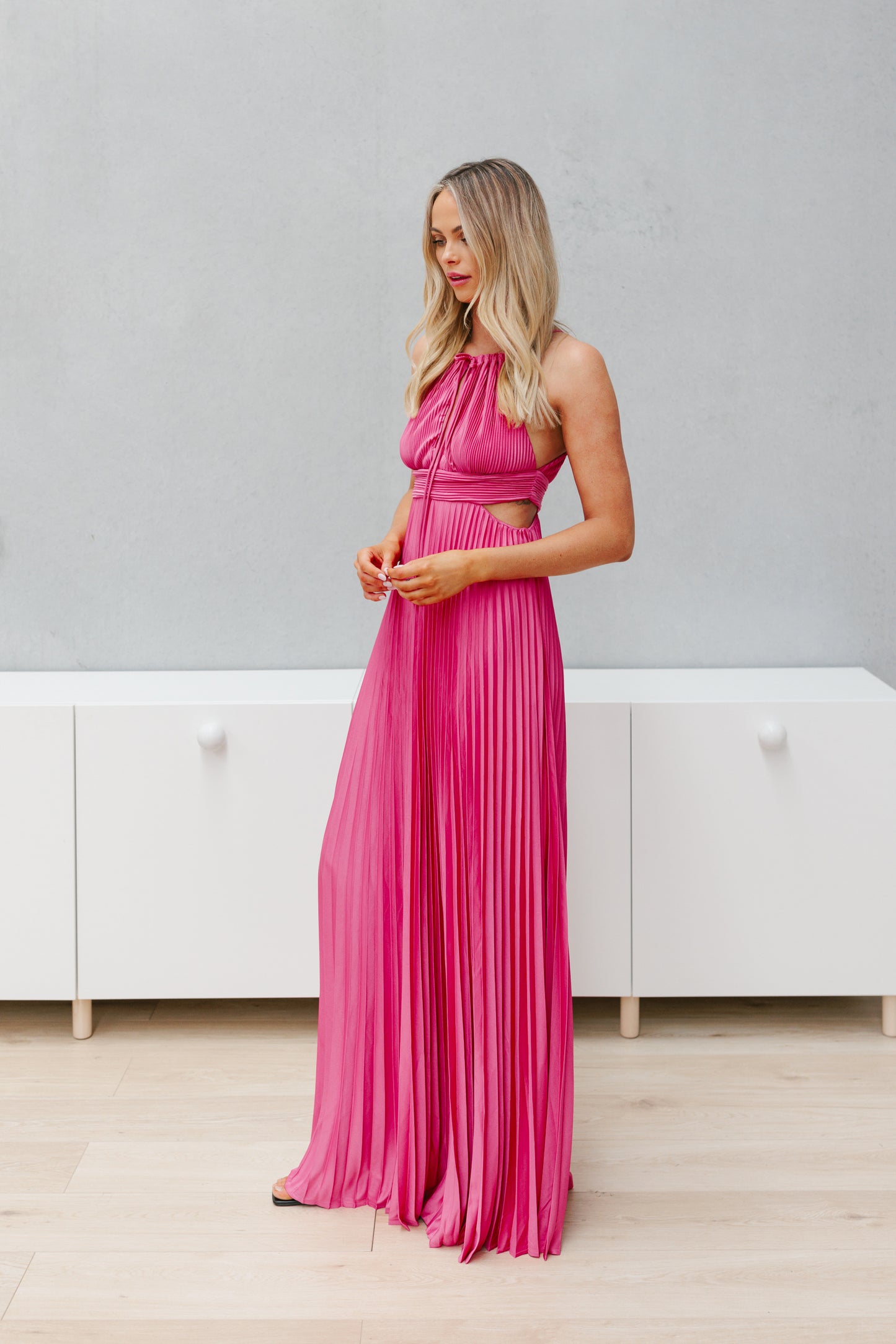 Caelia Dress - Fuchsia