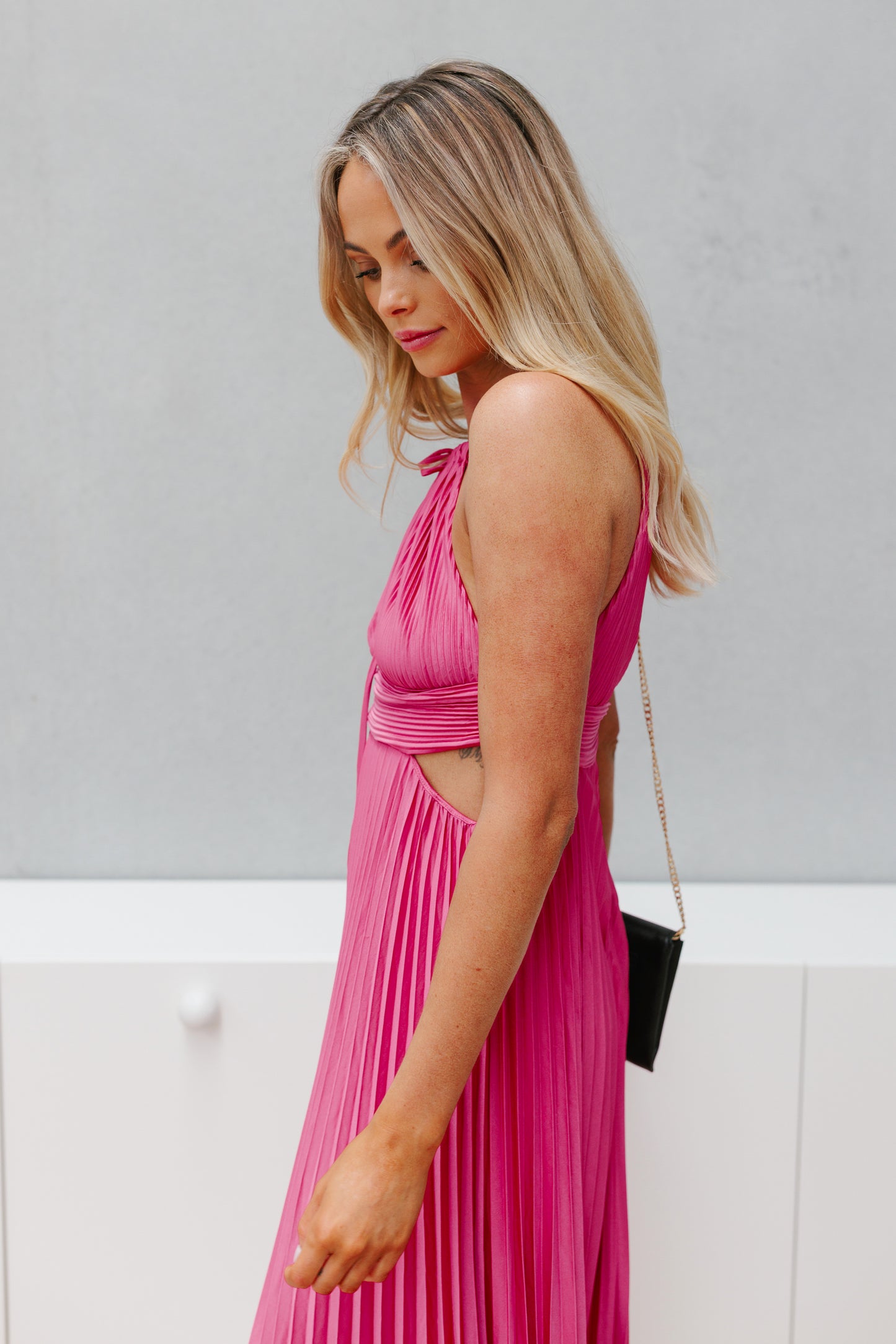 Caelia Dress - Fuchsia