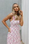 Vara Dress - White/Pink Print