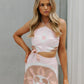 Gizella Dress - Pink/Tan Geo