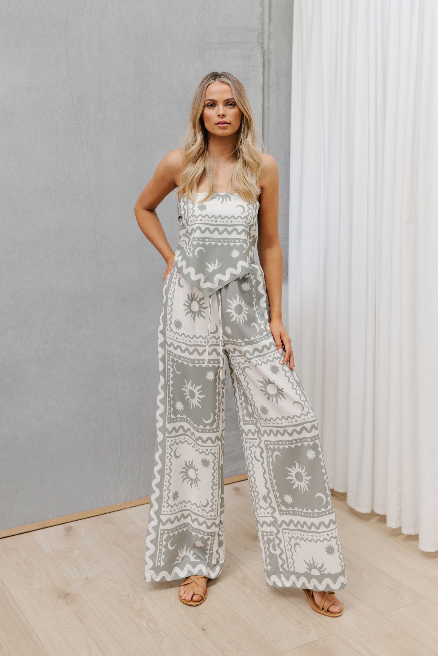 Jerico Set - Sage Sun Print