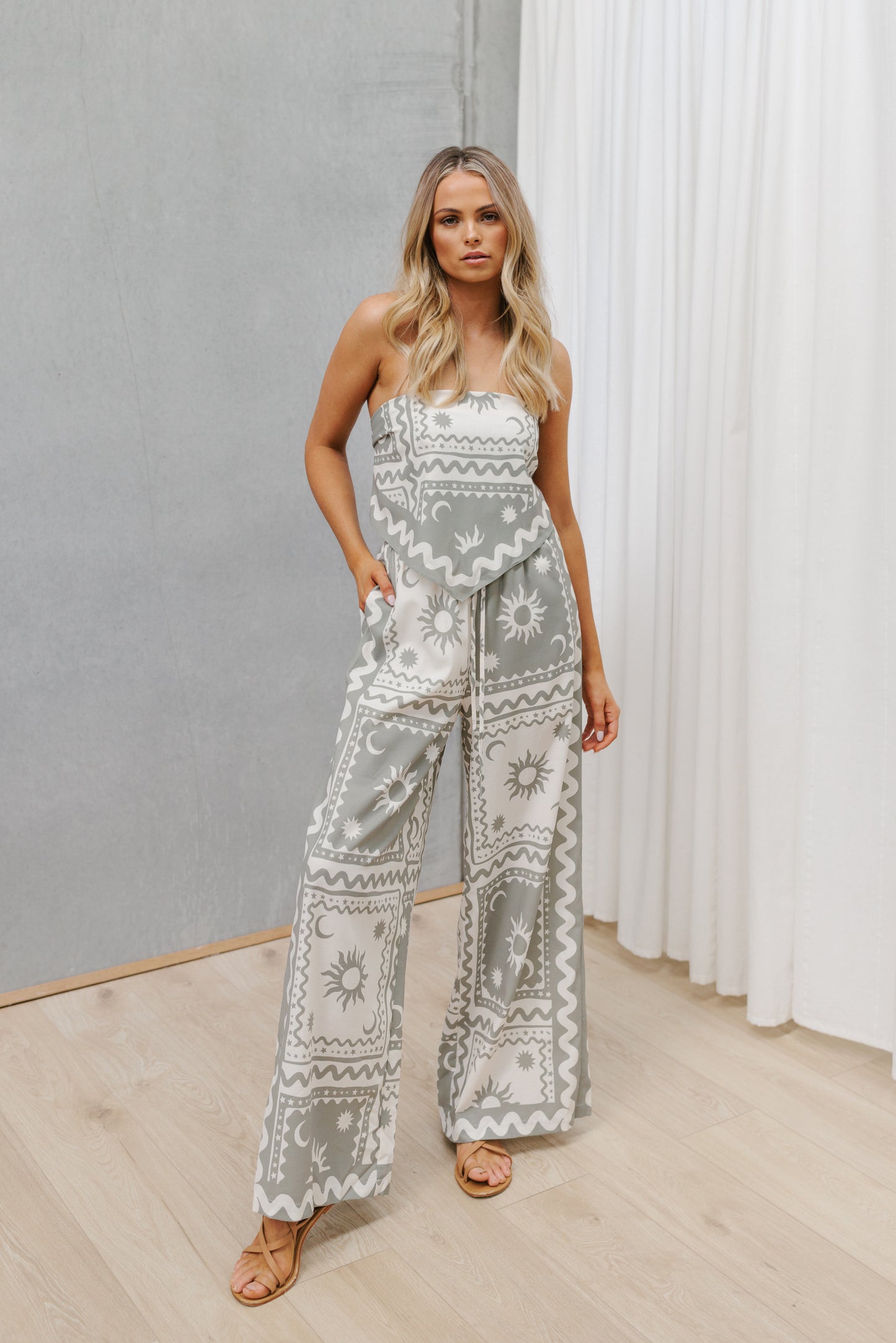 Jerico Set - Sage Sun Print