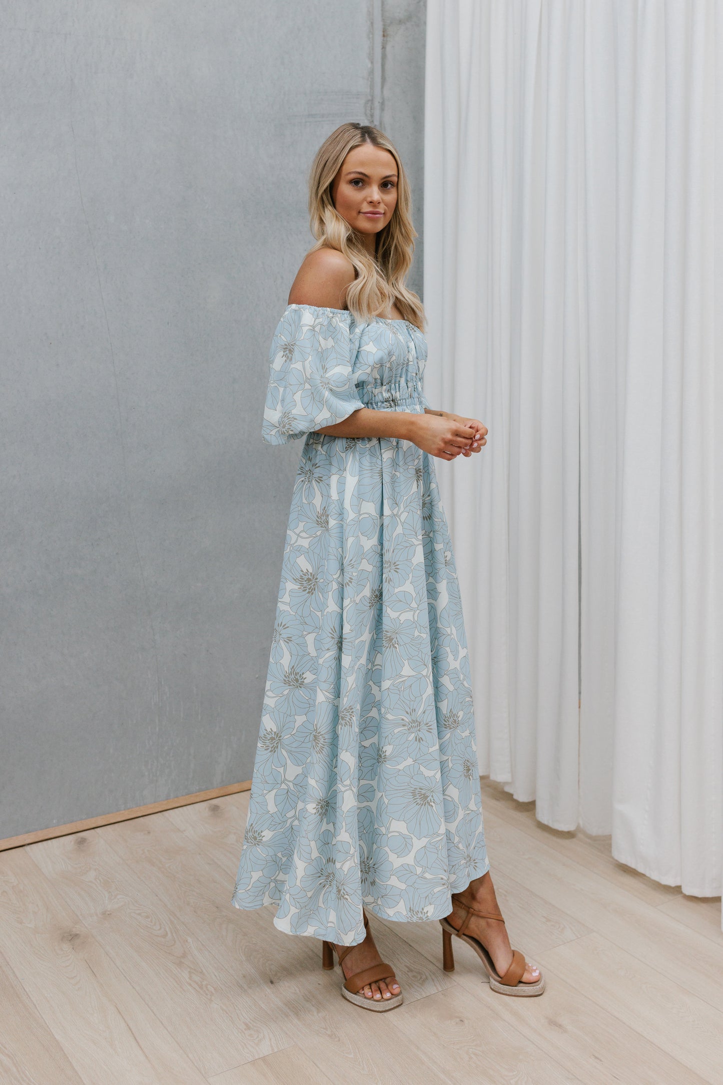 Utah Dress - Blue Floral