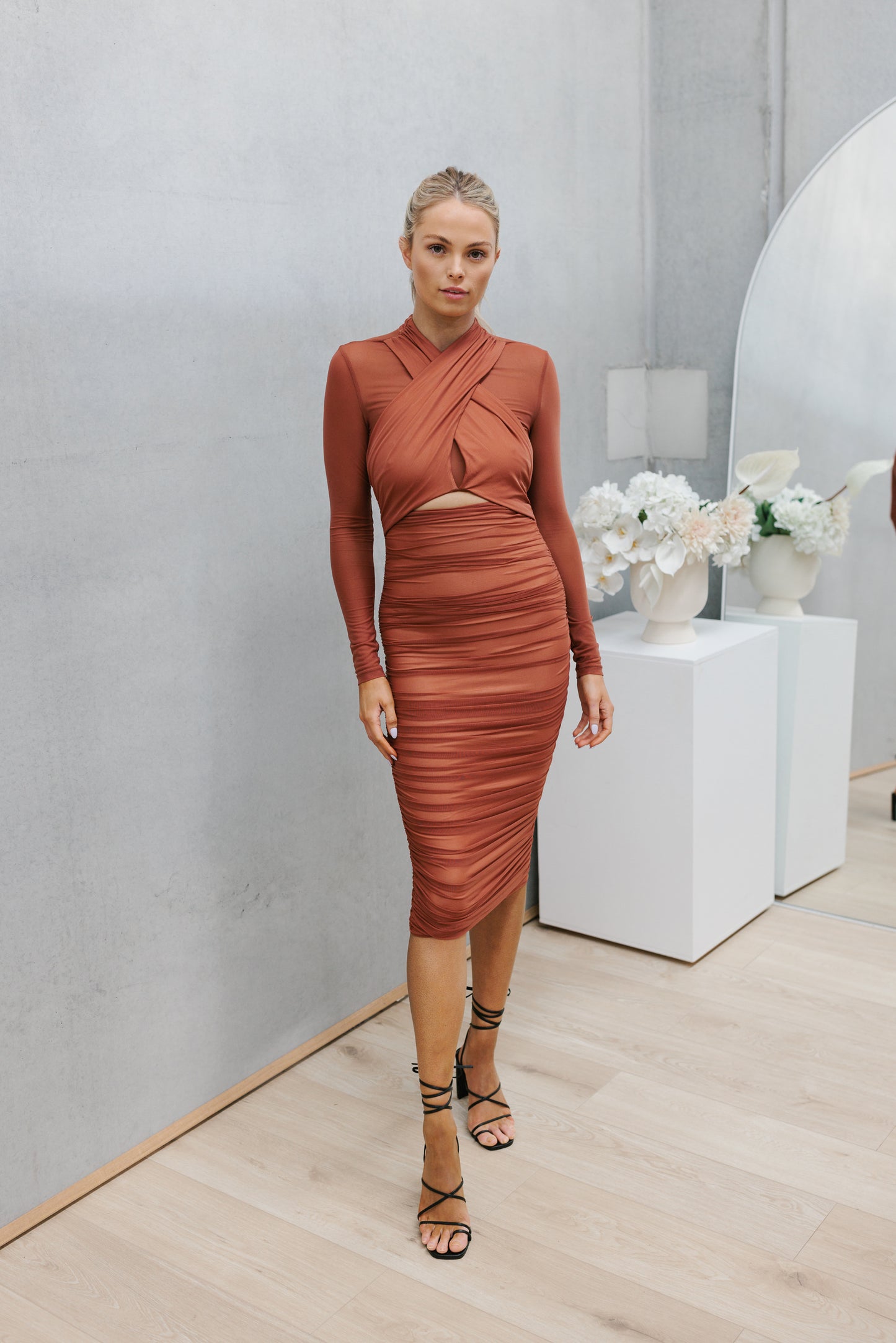 Vega Dress - Rust