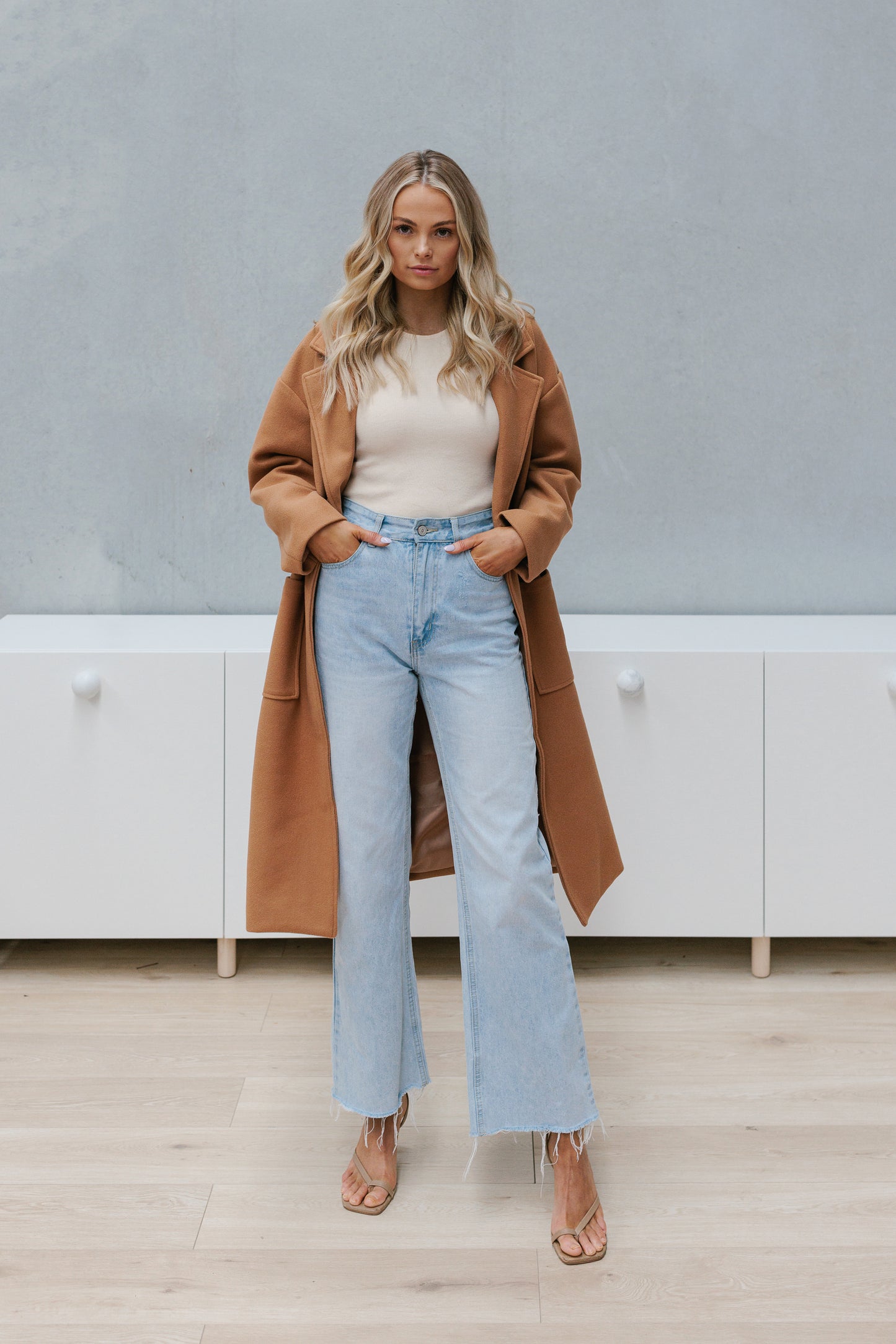 Winslow Oversized Coat - Tan