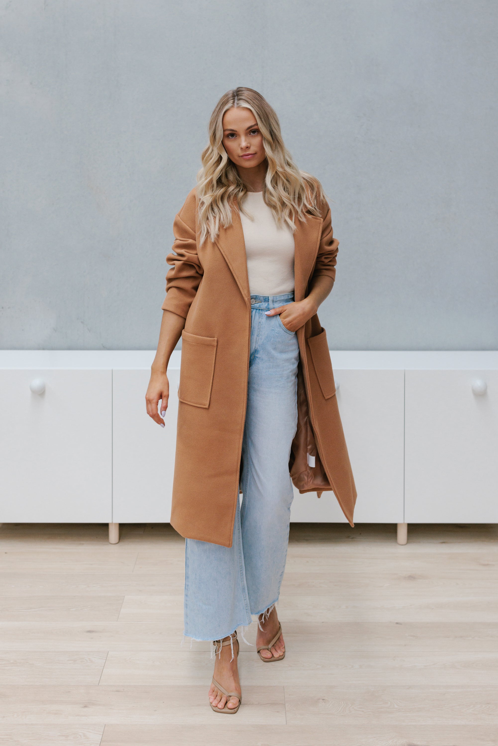 Winslow Oversized Coat Tan