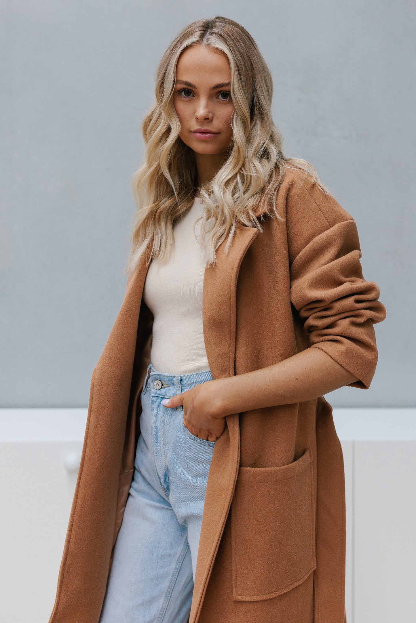 Winslow Oversized Coat - Tan