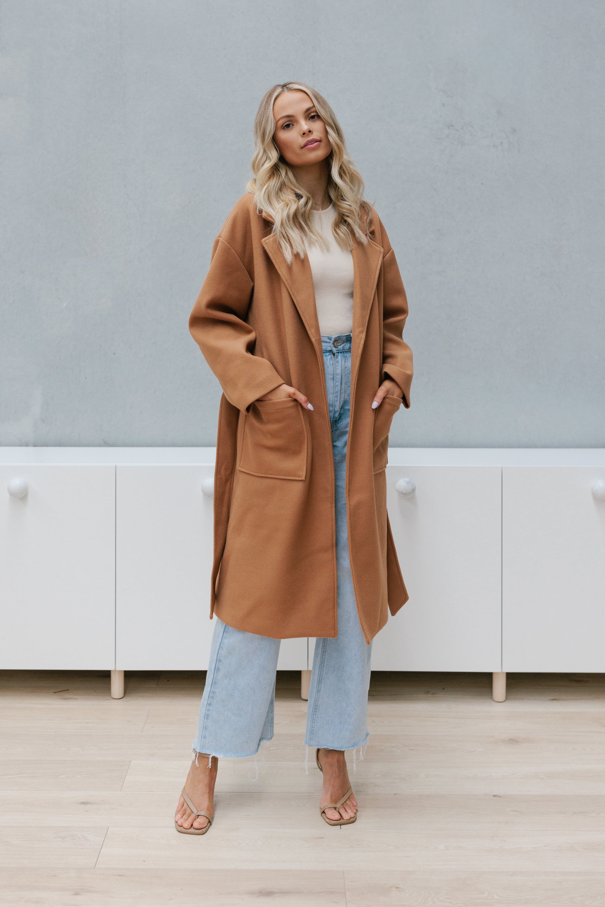 Winslow Oversized Coat Tan
