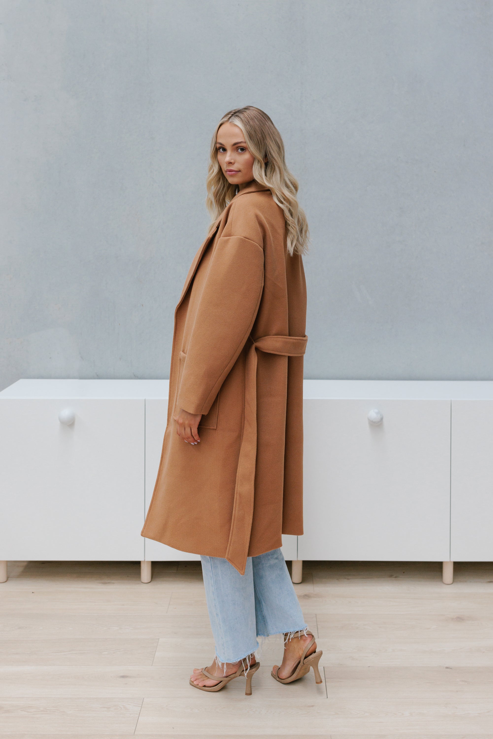 Winslow Oversized Coat Tan