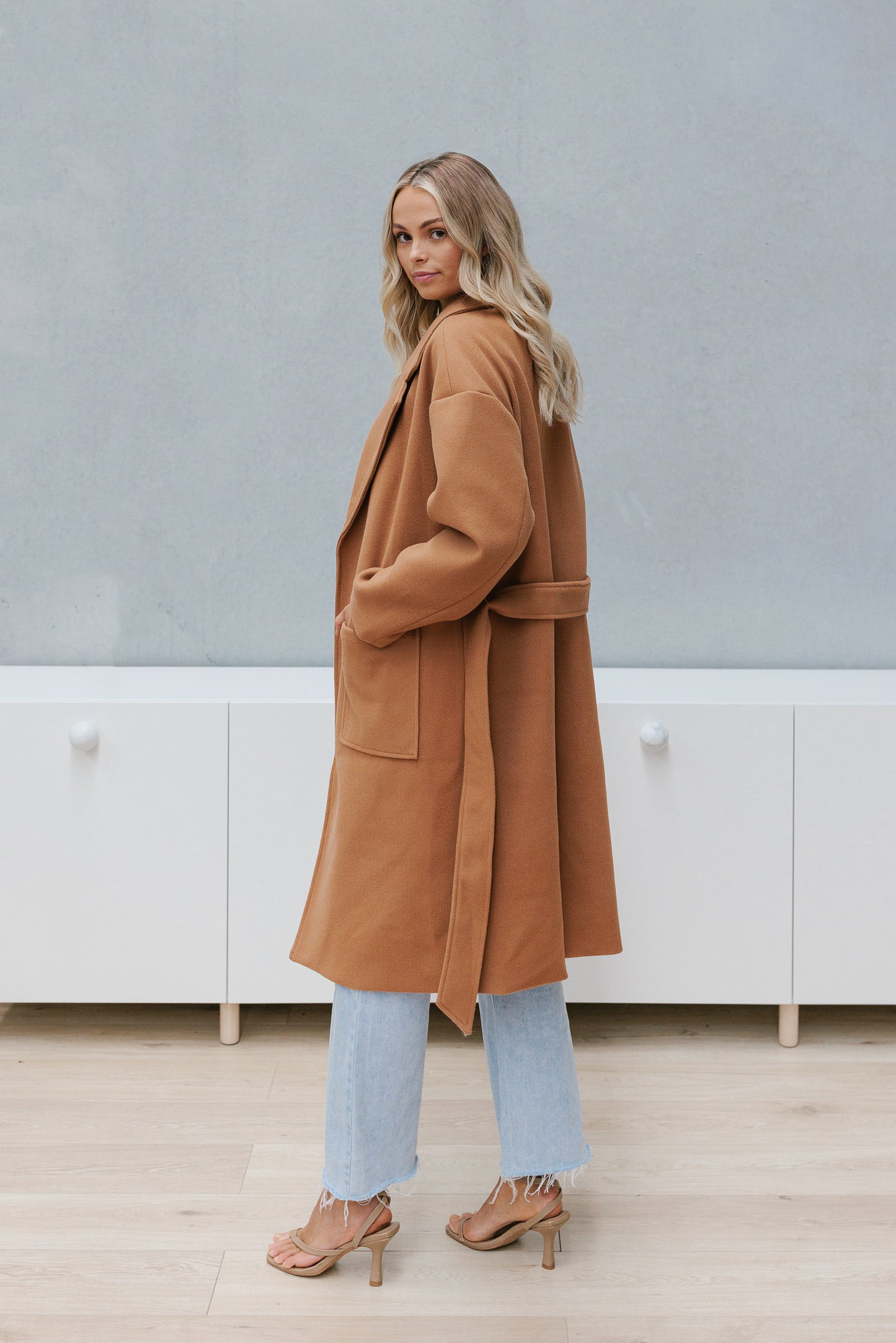 Winslow Oversized Coat - Tan