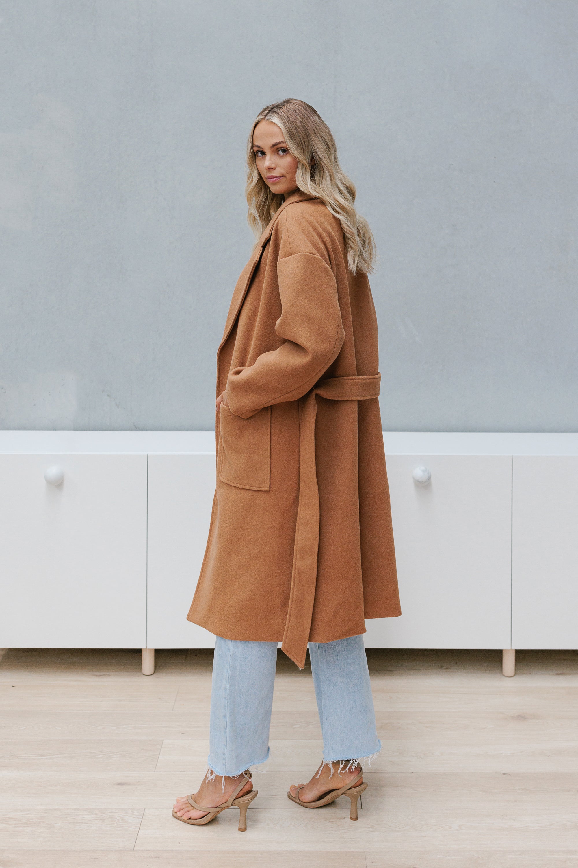 Winslow Oversized Coat Tan